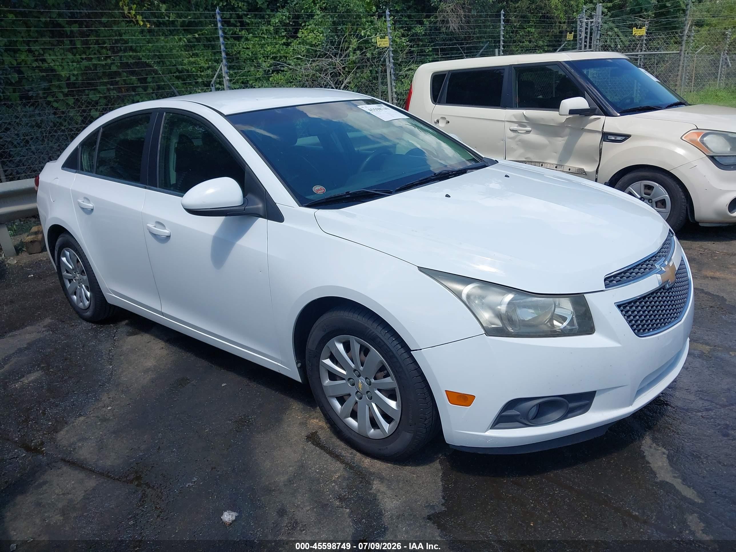 2011 Chevrolet Cruze 1lt Белый vin: 1G1PF5S98B7267864