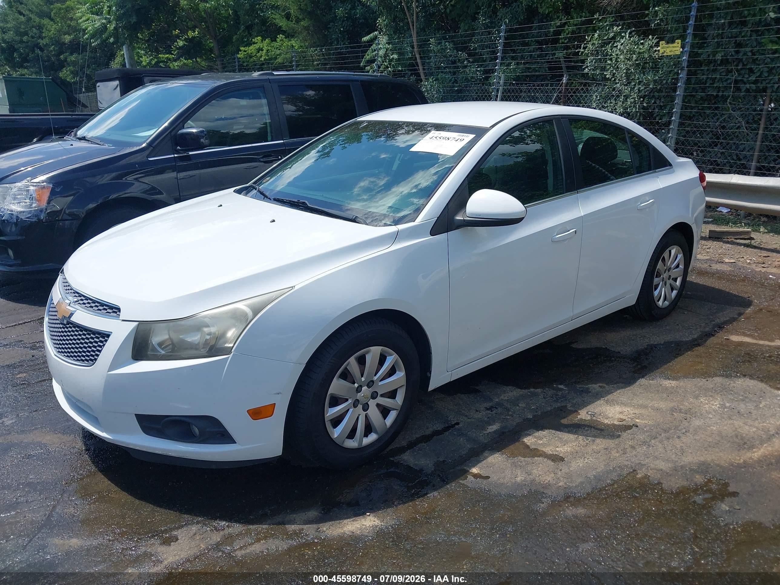 2011 Chevrolet Cruze 1lt Белый vin: 1G1PF5S98B7267864