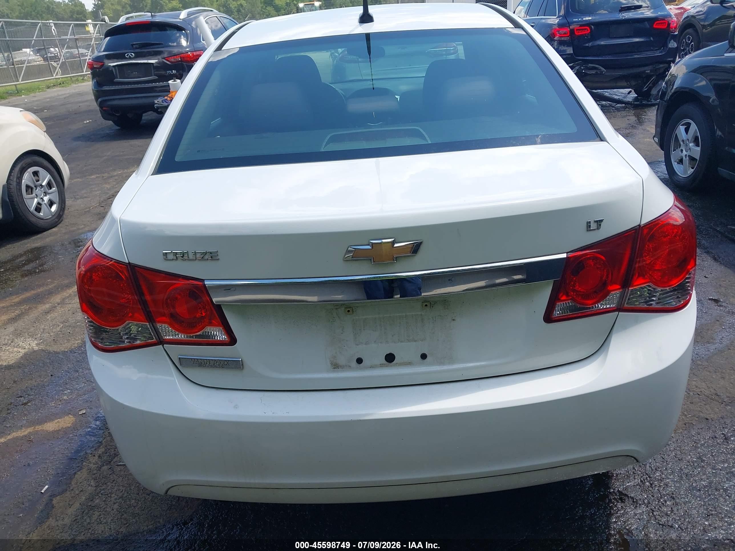 2011 Chevrolet Cruze 1lt Белый vin: 1G1PF5S98B7267864