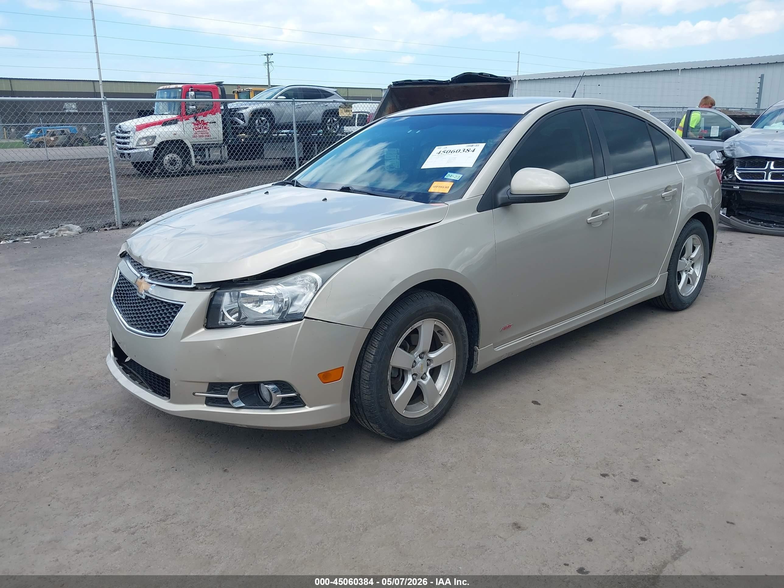 2011 Chevrolet Cruze 1lt Бежевый vin: 1G1PF5S98B7293655