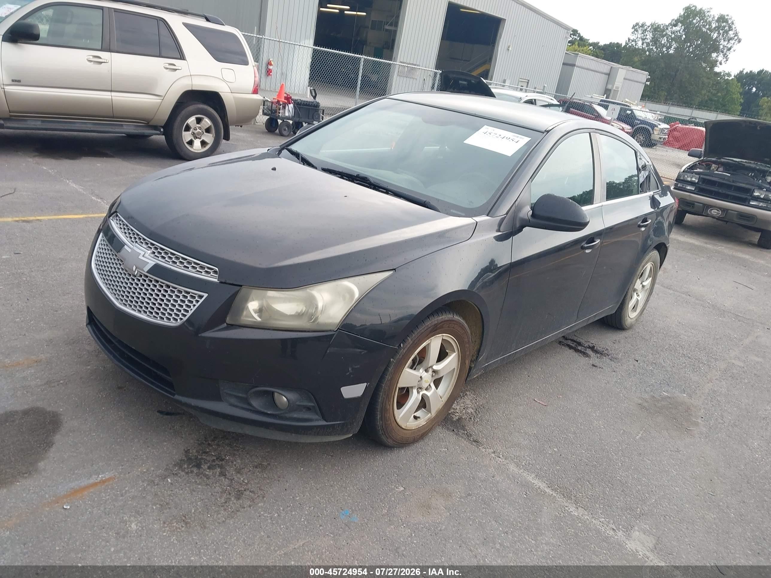 2011 Chevrolet Cruze 1lt Black vin: 1G1PF5S98B7294840