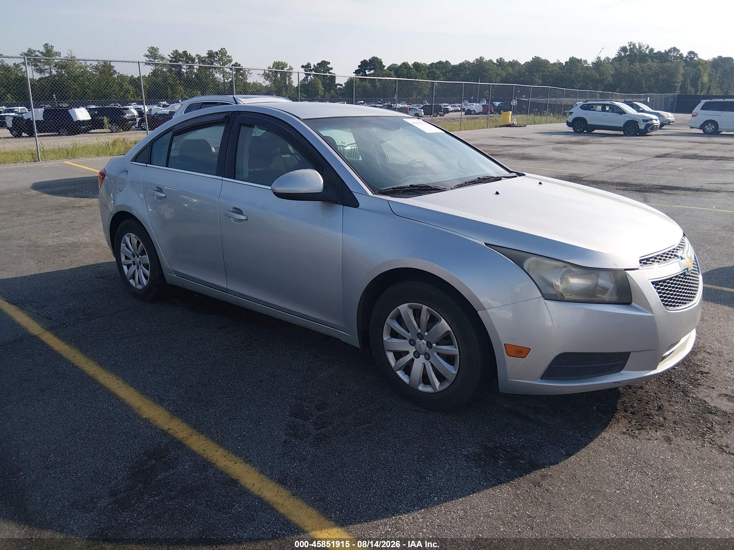 2011 Chevrolet Cruze 1lt Silver vin: 1G1PF5S99B7102924