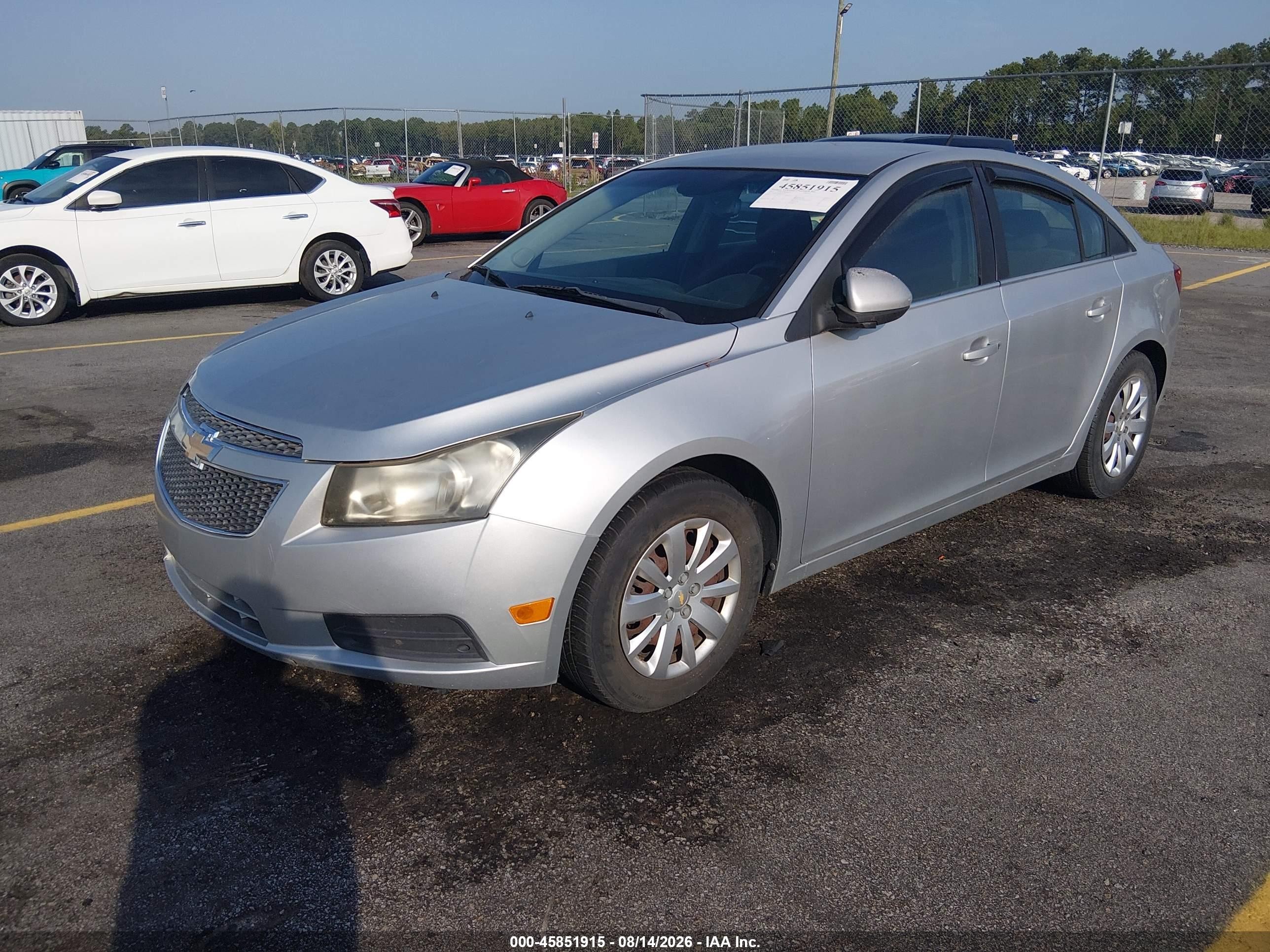 2011 Chevrolet Cruze 1lt Silver vin: 1G1PF5S99B7102924