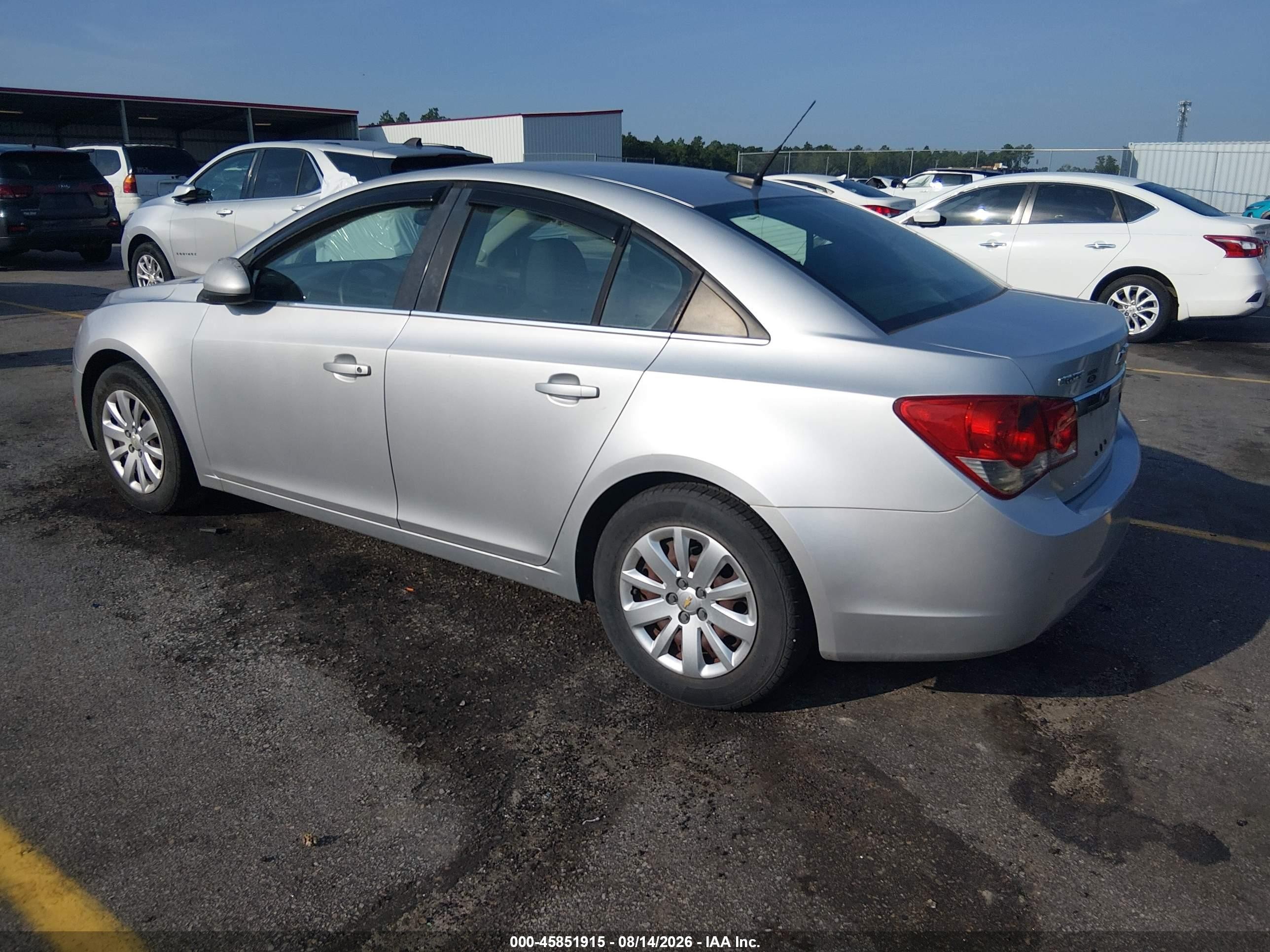 2011 Chevrolet Cruze 1lt Silver vin: 1G1PF5S99B7102924