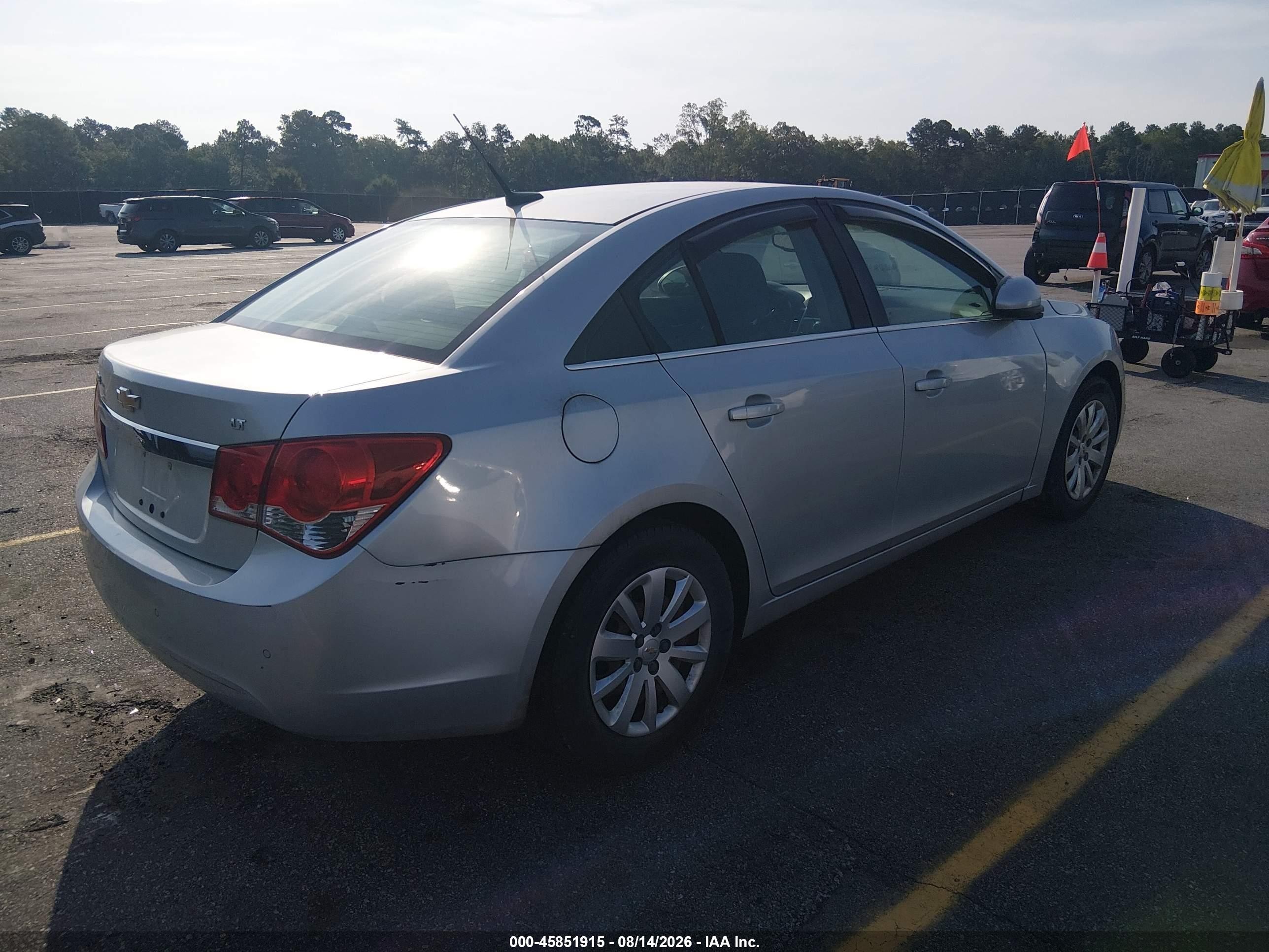 2011 Chevrolet Cruze 1lt Silver vin: 1G1PF5S99B7102924