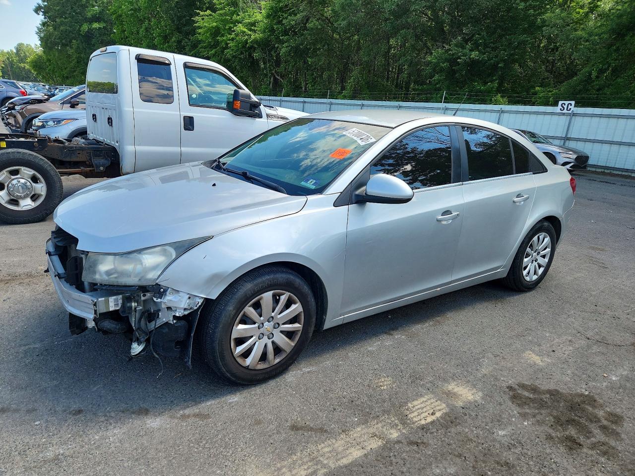 2011 Chevrolet Cruze Lt Silver vin: 1G1PF5S99B7110733