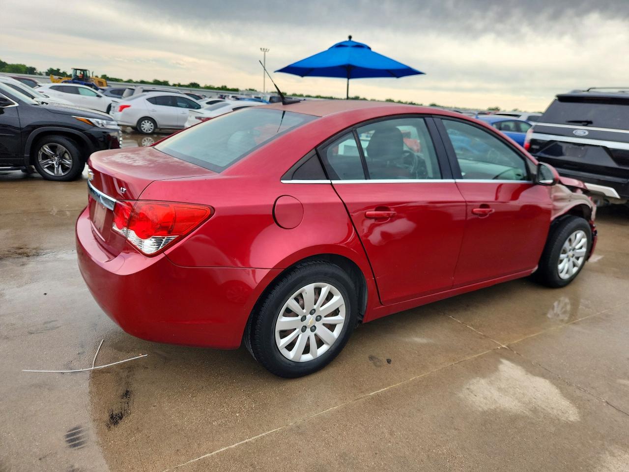 2011 Chevrolet Cruze Lt Red vin: 1G1PF5S99B7123644