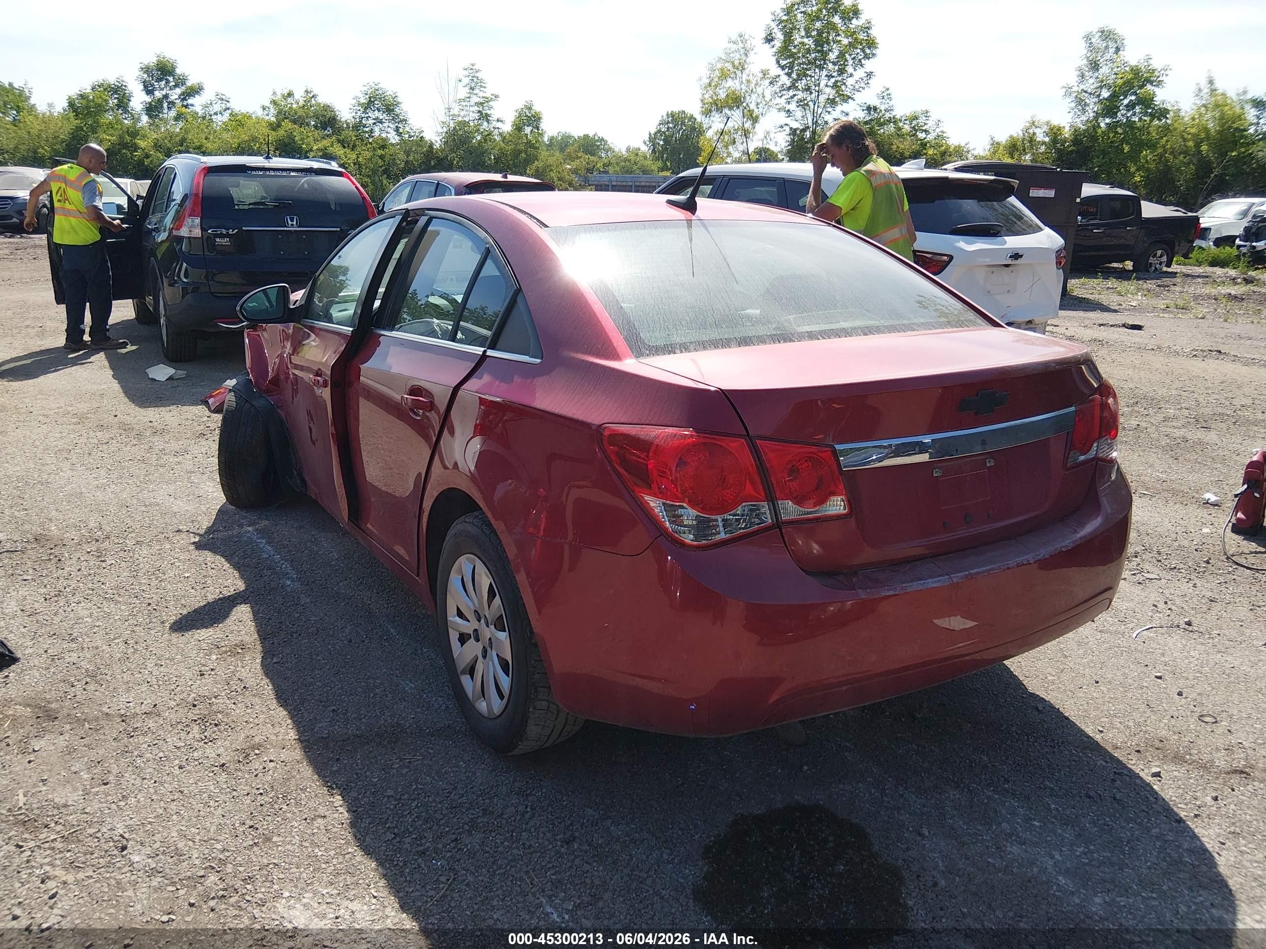 2011 Chevrolet Cruze 1lt Красный vin: 1G1PF5S99B7126284