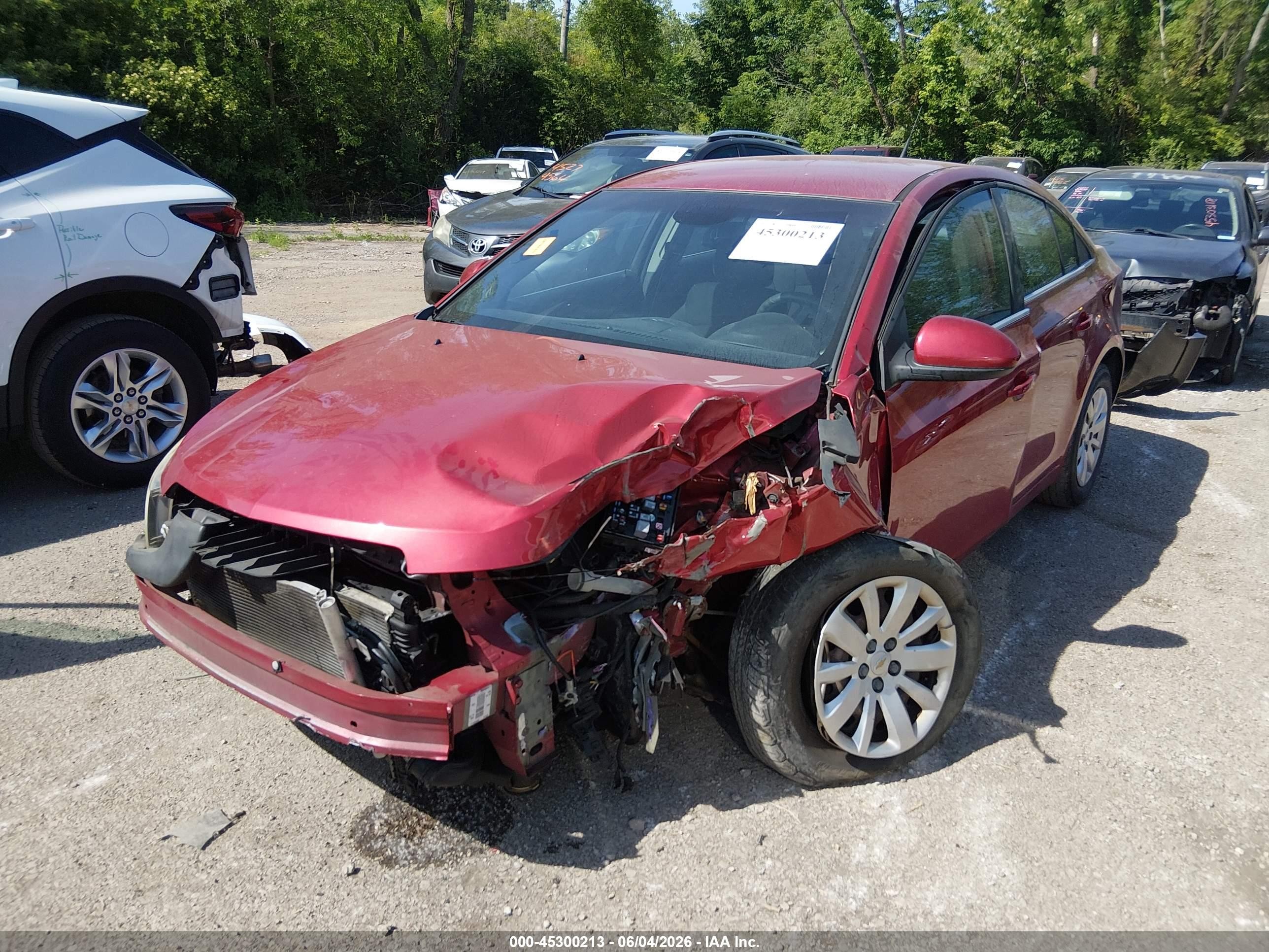 2011 Chevrolet Cruze 1lt Красный vin: 1G1PF5S99B7126284
