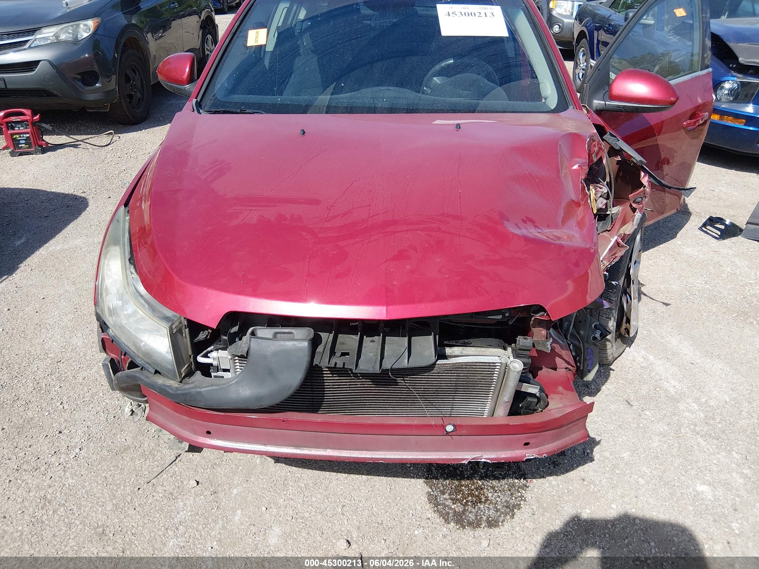 2011 Chevrolet Cruze 1lt Красный vin: 1G1PF5S99B7126284
