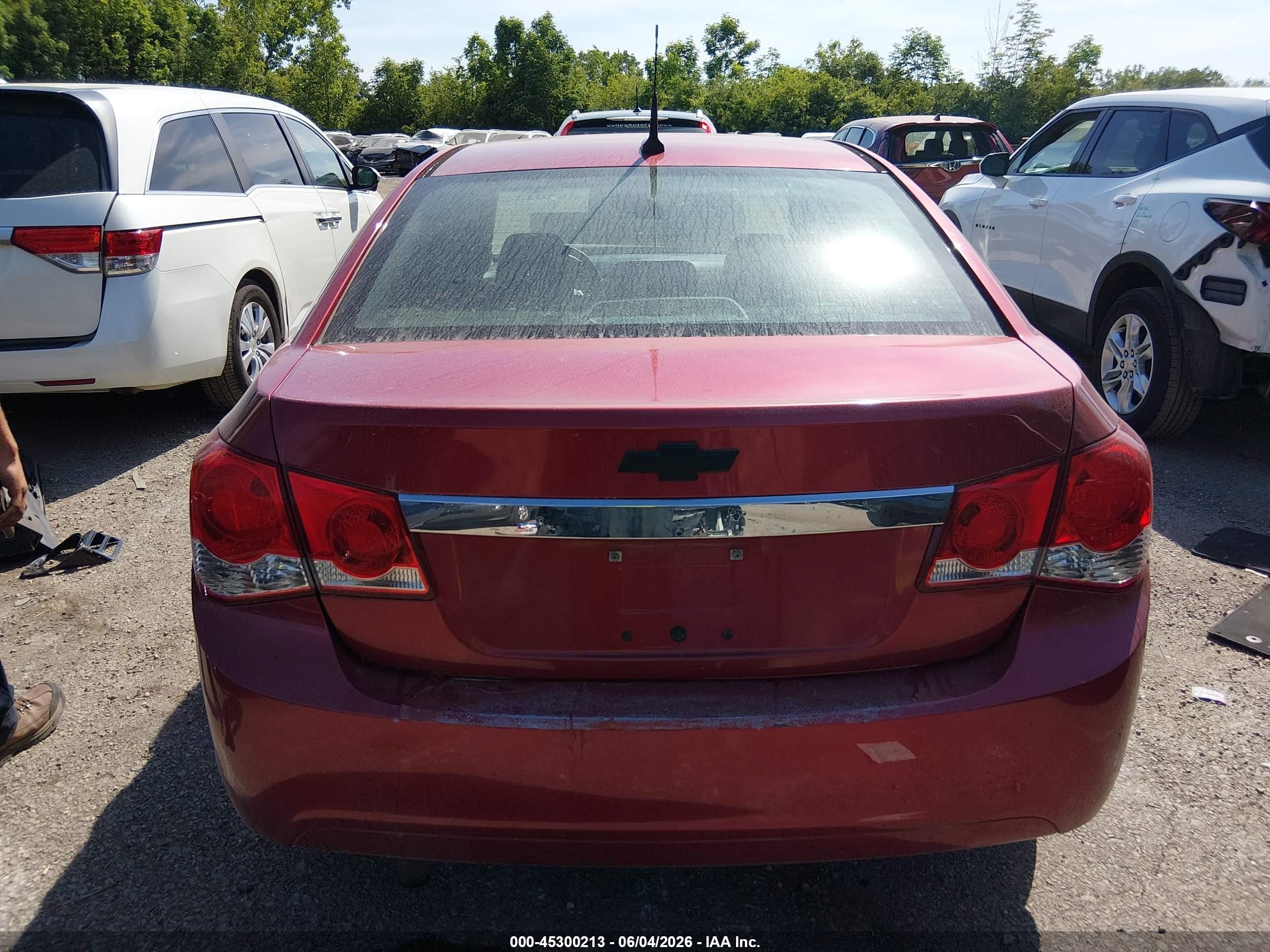 2011 Chevrolet Cruze 1lt Красный vin: 1G1PF5S99B7126284