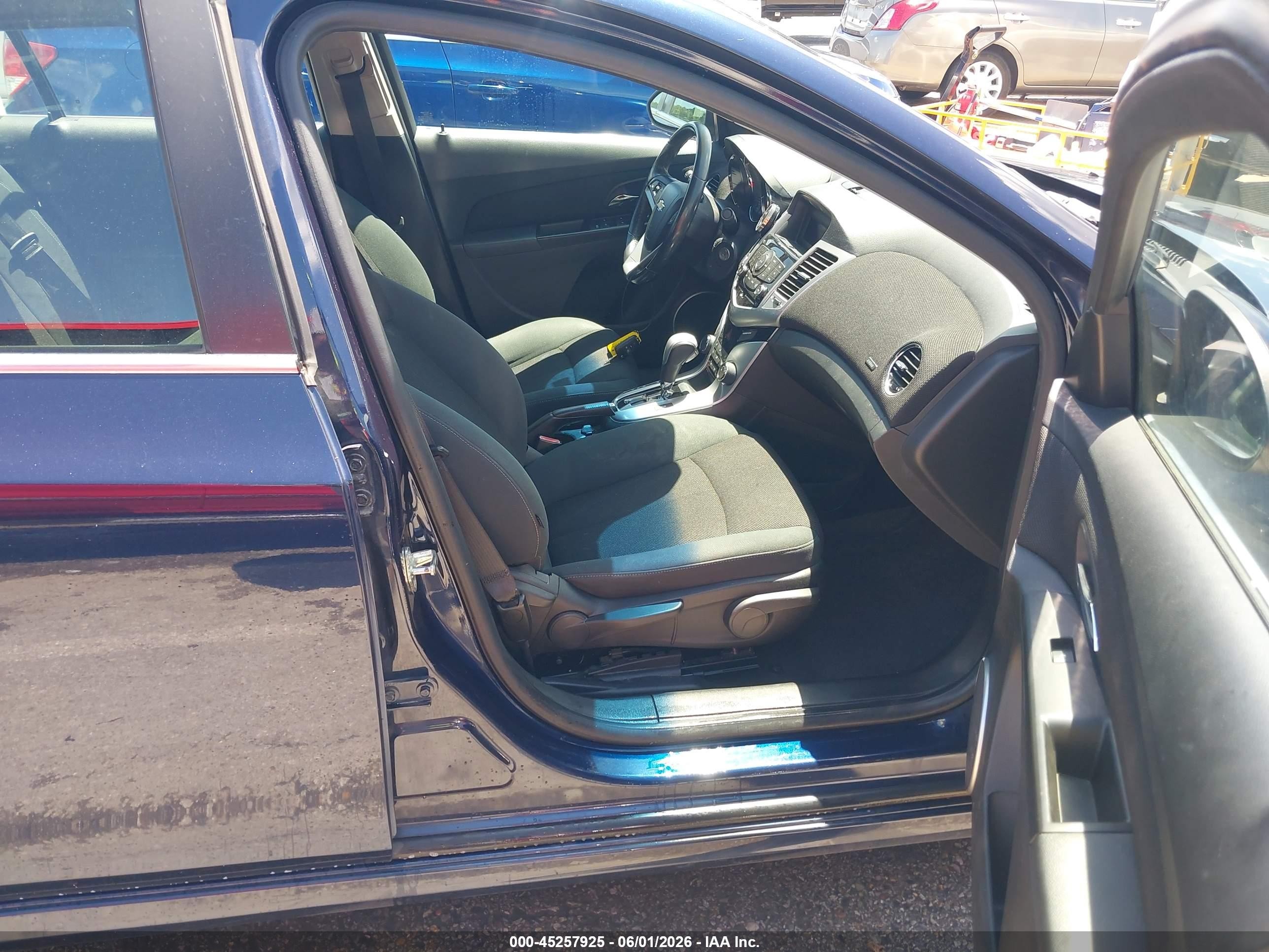 2011 Chevrolet Cruze 1lt Blue vin: 1G1PF5S99B7178630