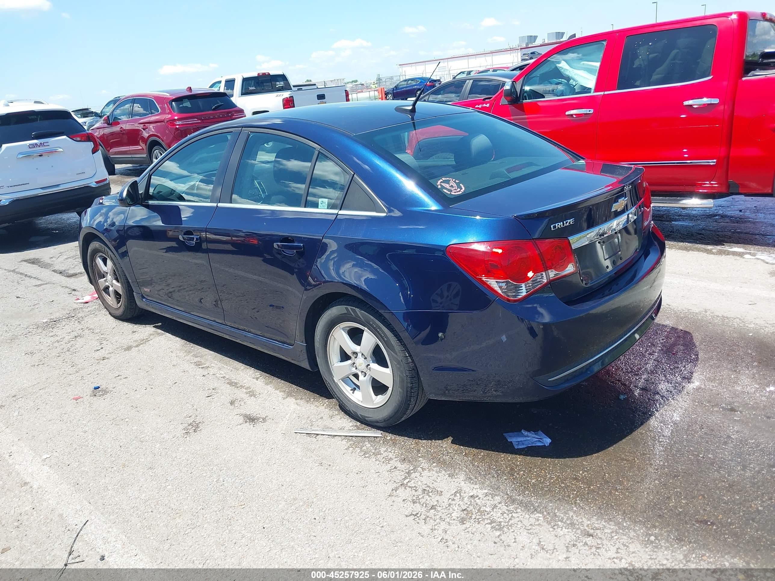 2011 Chevrolet Cruze 1lt Blue vin: 1G1PF5S99B7178630