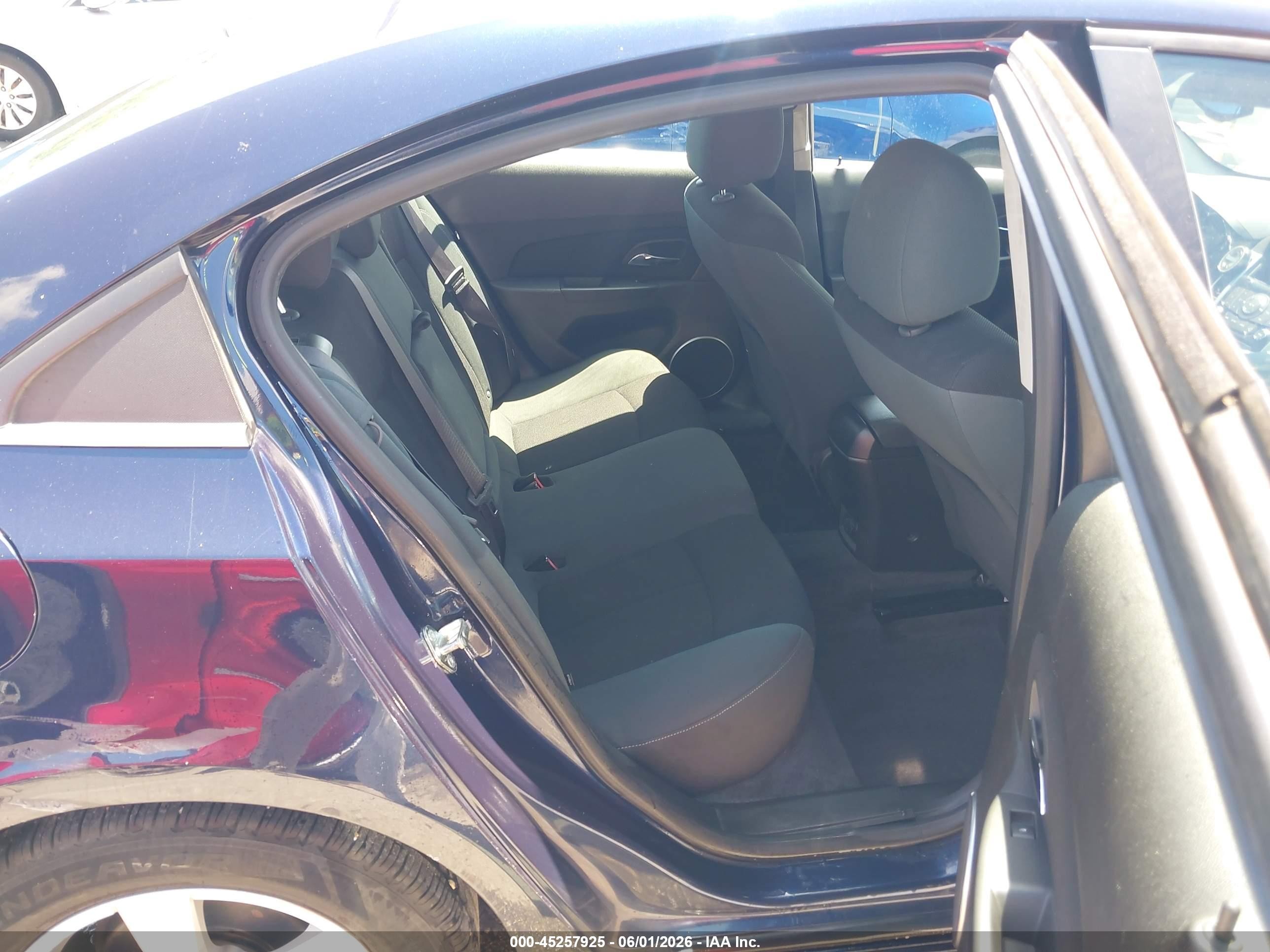 2011 Chevrolet Cruze 1lt Blue vin: 1G1PF5S99B7178630