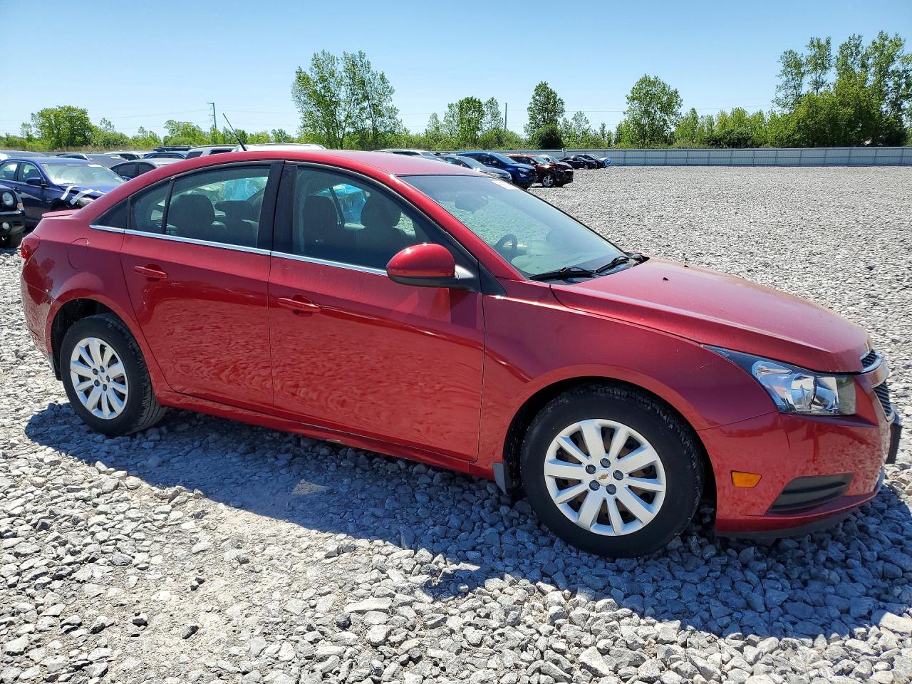 2011 Chevrolet Cruze Lt Red vin: 1G1PF5S99B7193399