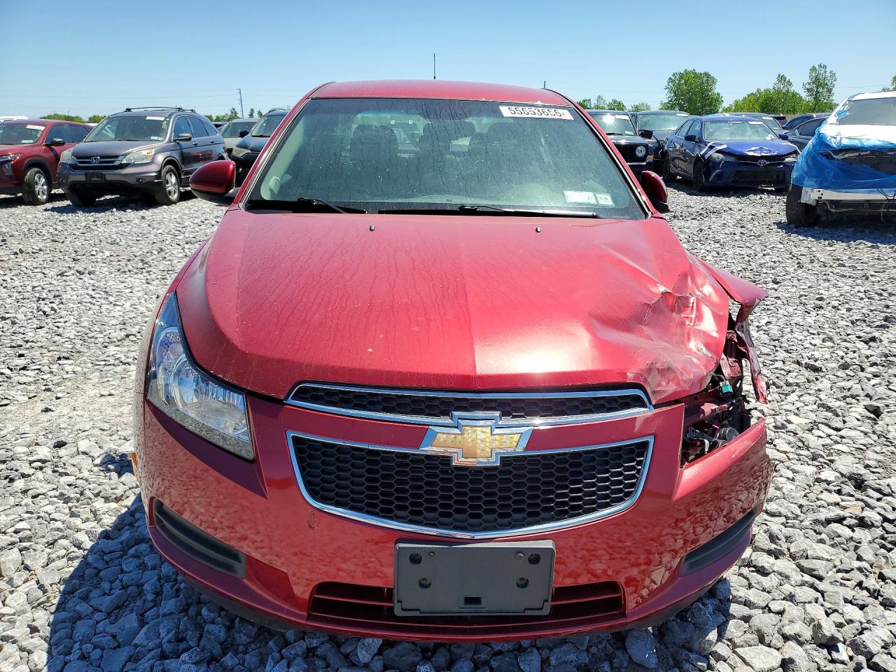 2011 Chevrolet Cruze Lt Red vin: 1G1PF5S99B7193399