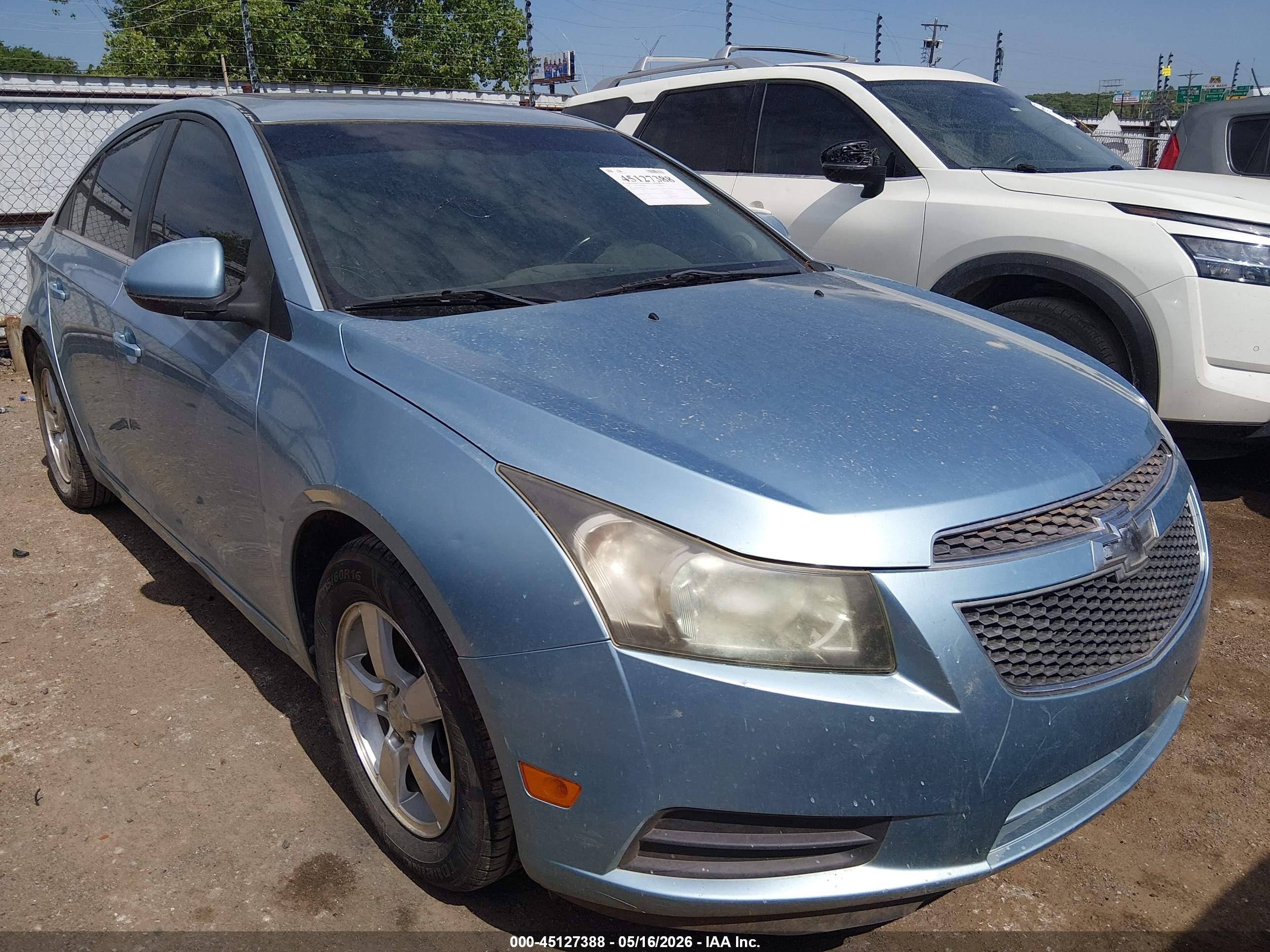 2011 Chevrolet Cruze 1lt Blue vin: 1G1PF5S99B7254475