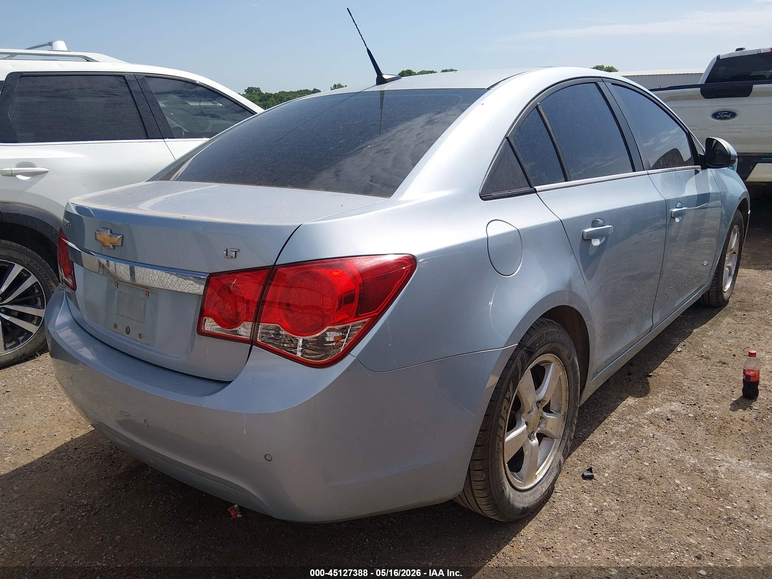 2011 Chevrolet Cruze 1lt Blue vin: 1G1PF5S99B7254475
