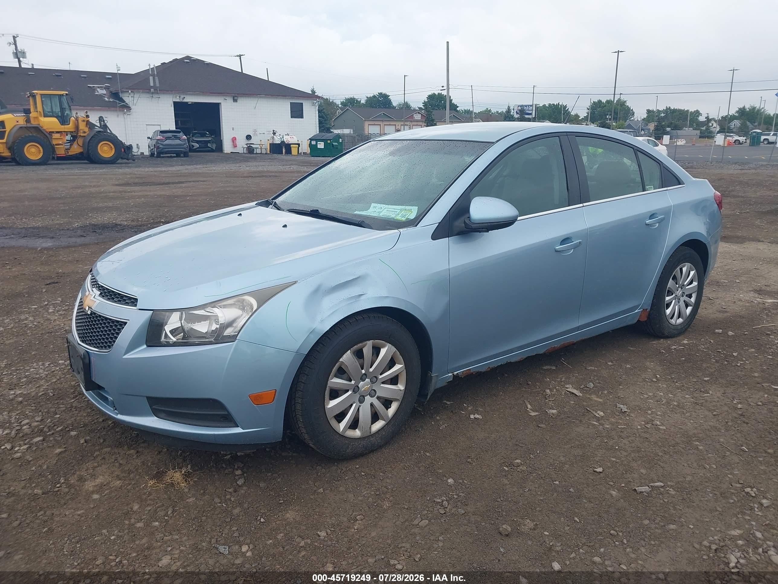 2011 Chevrolet Cruze 1lt Light Blue vin: 1G1PF5S99B7293924