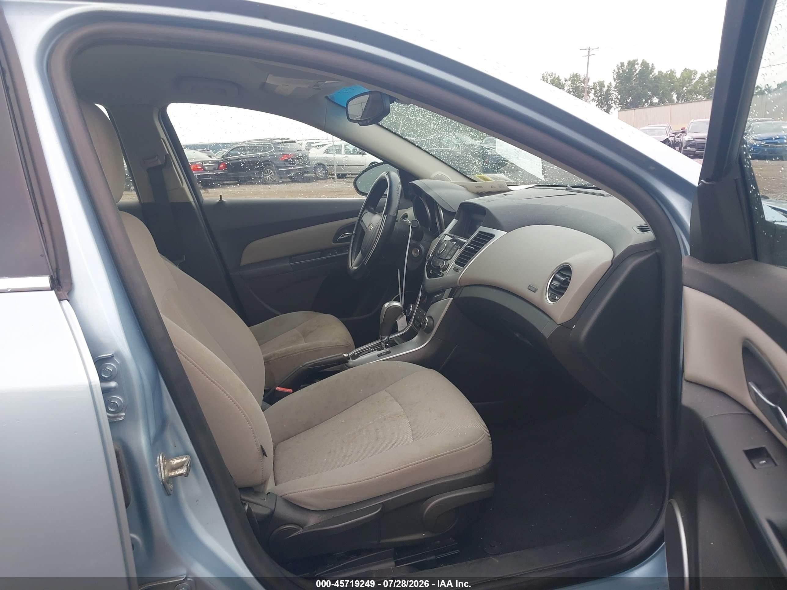 2011 Chevrolet Cruze 1lt Light Blue vin: 1G1PF5S99B7293924
