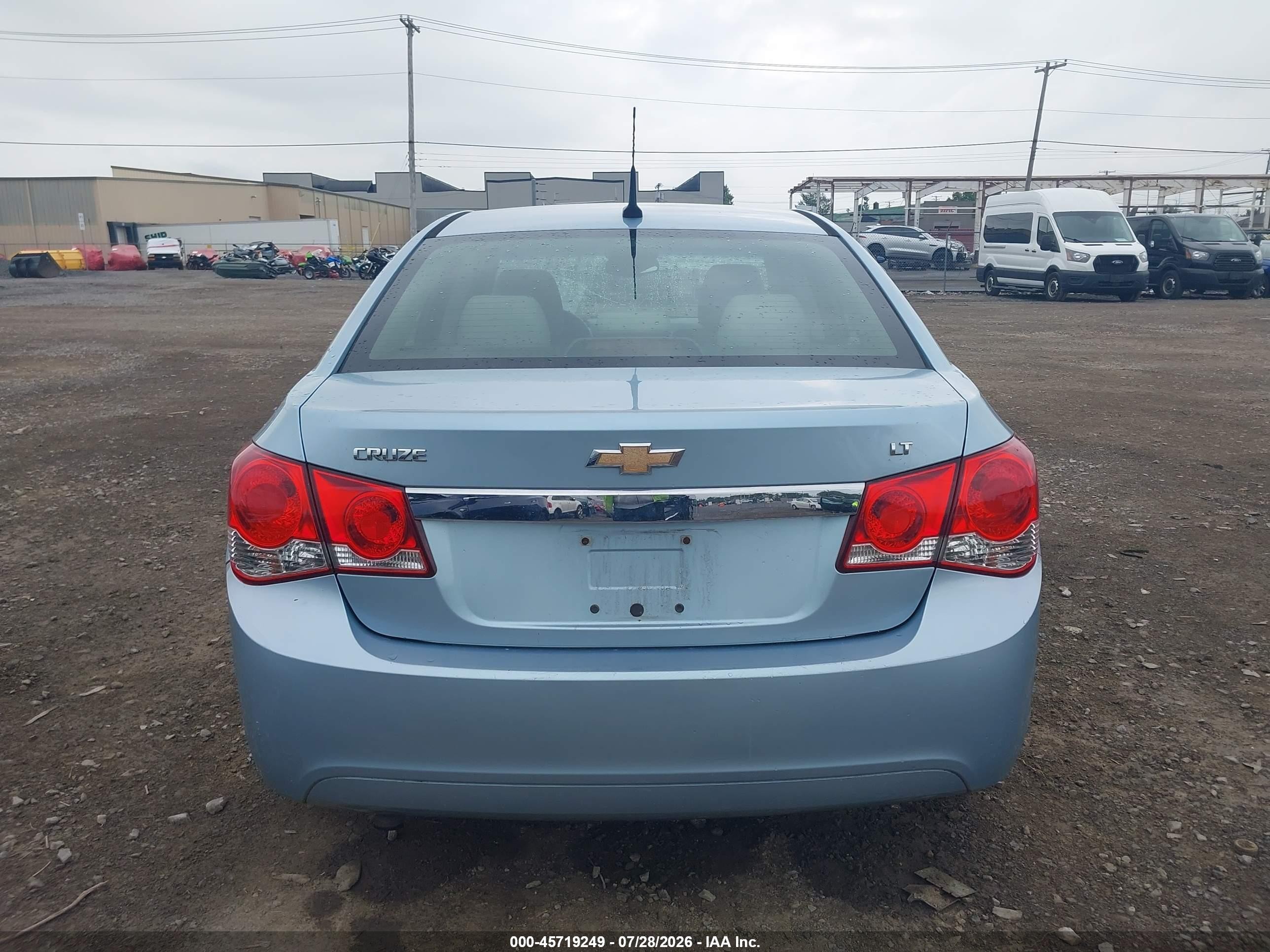 2011 Chevrolet Cruze 1lt Light Blue vin: 1G1PF5S99B7293924