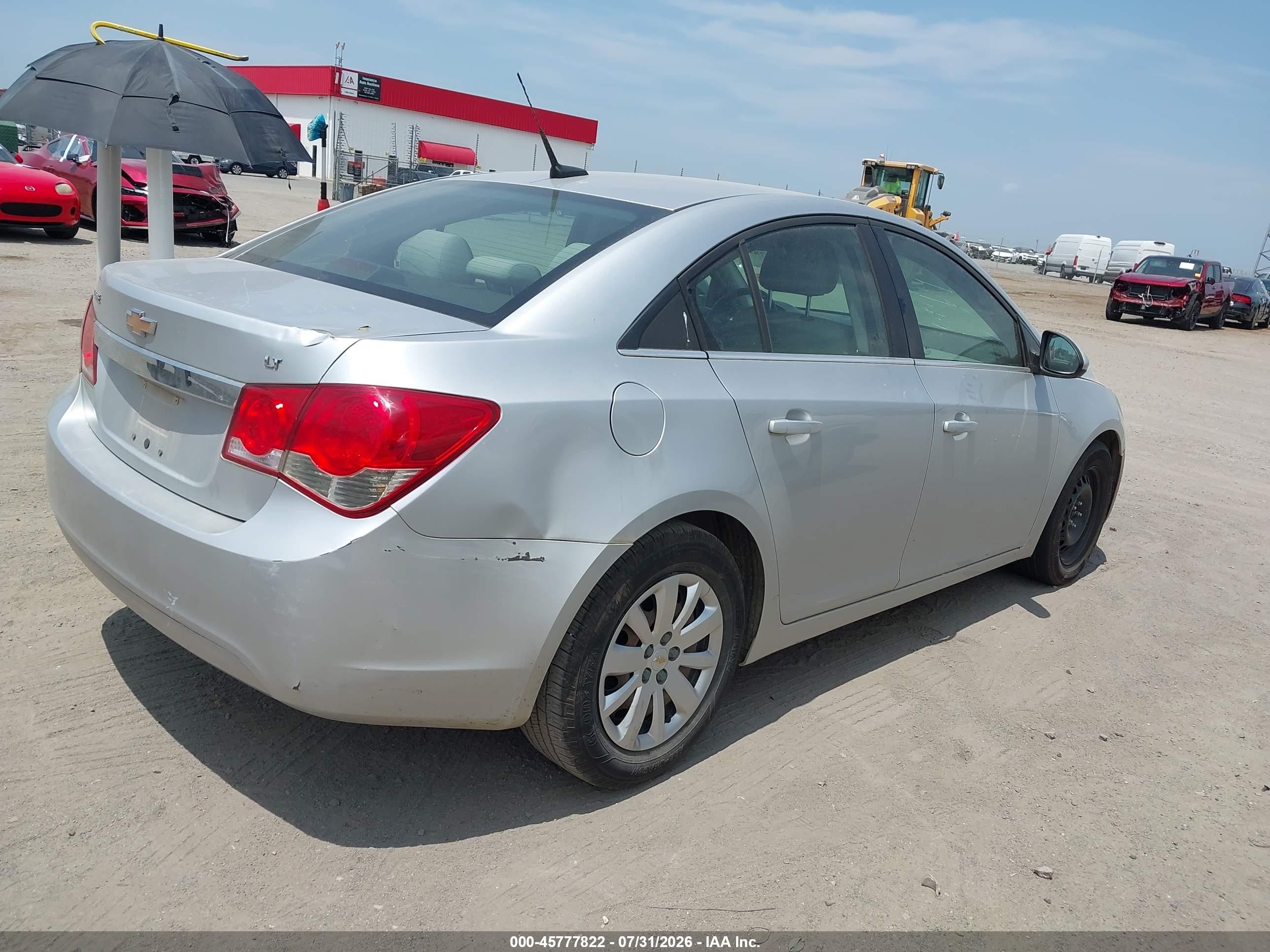 2011 Chevrolet Cruze 1lt Silver vin: 1G1PF5S9XB7209495