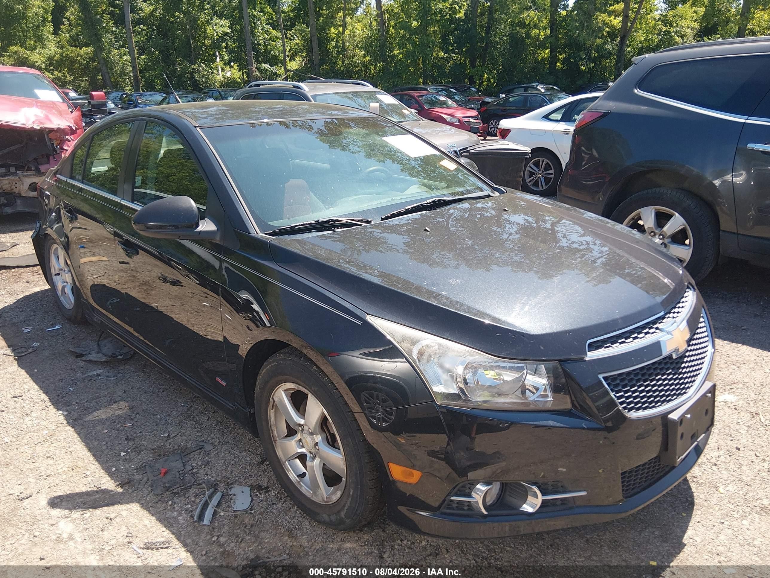 2011 Chevrolet Cruze 1lt Black vin: 1G1PF5S9XB7276047