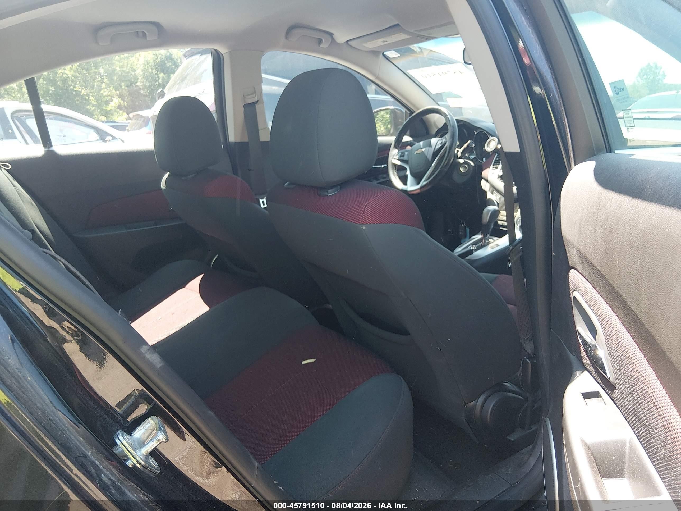 2011 Chevrolet Cruze 1lt Black vin: 1G1PF5S9XB7276047