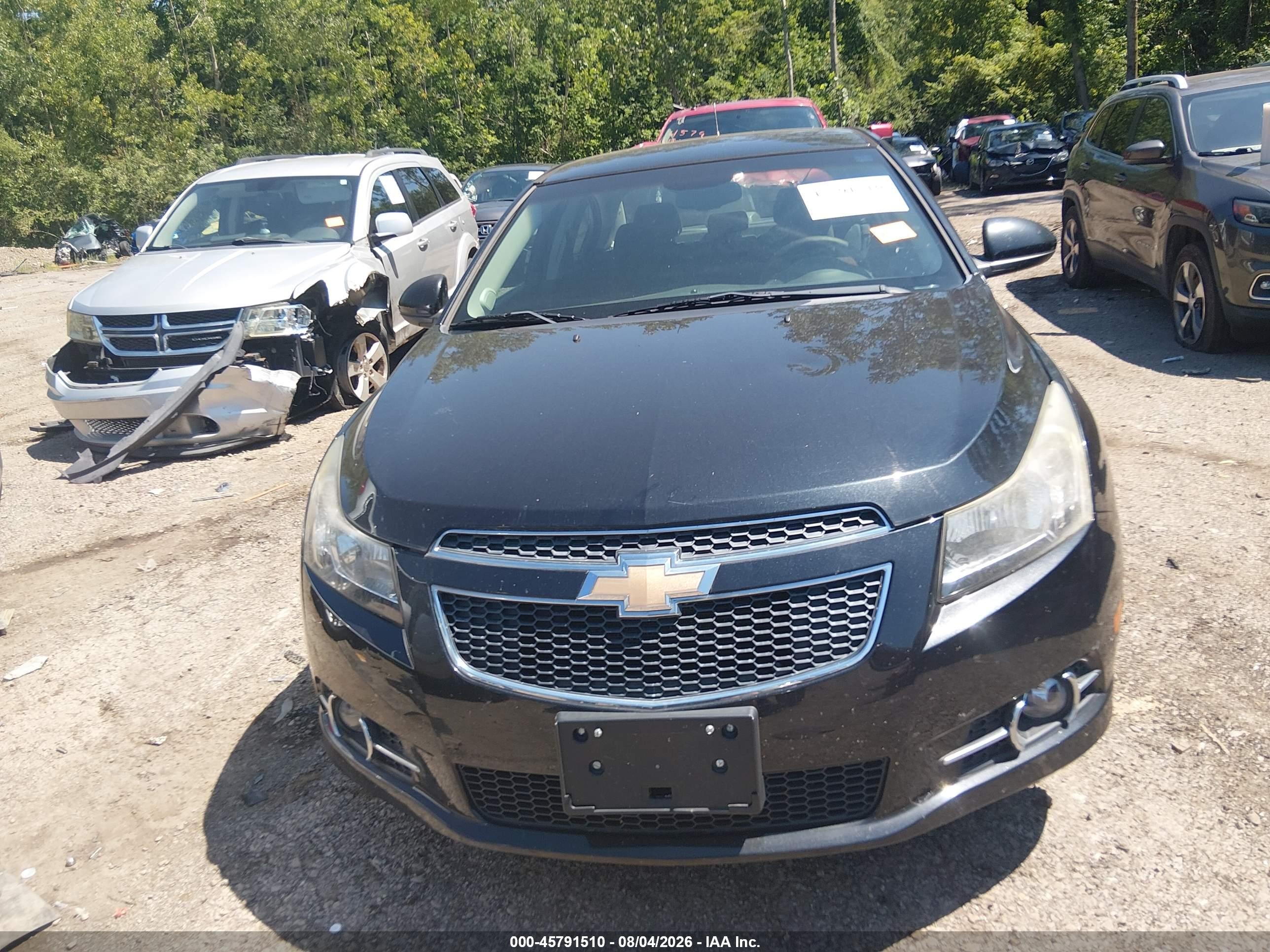 2011 Chevrolet Cruze 1lt Black vin: 1G1PF5S9XB7276047
