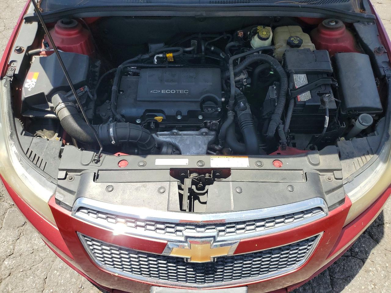 2012 Chevrolet Cruze Lt Red vin: 1G1PF5SC0C7189707