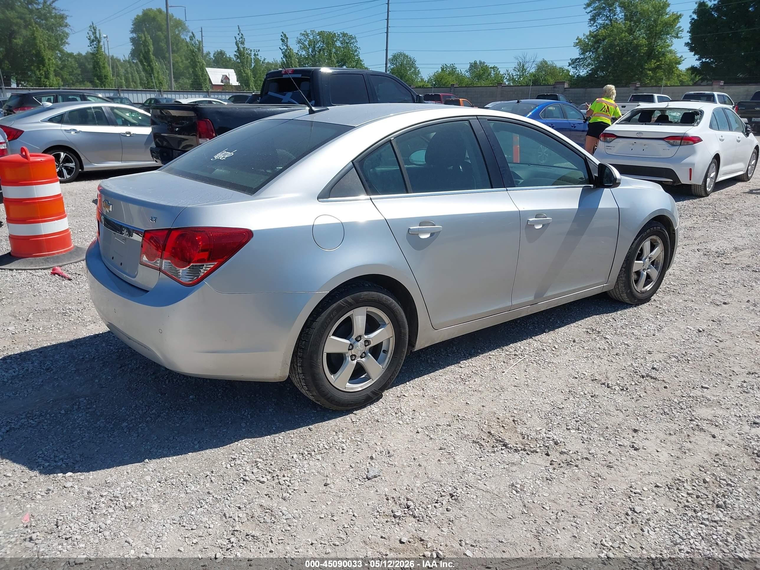 2012 Chevrolet Cruze 1lt Silver vin: 1G1PF5SC0C7209213