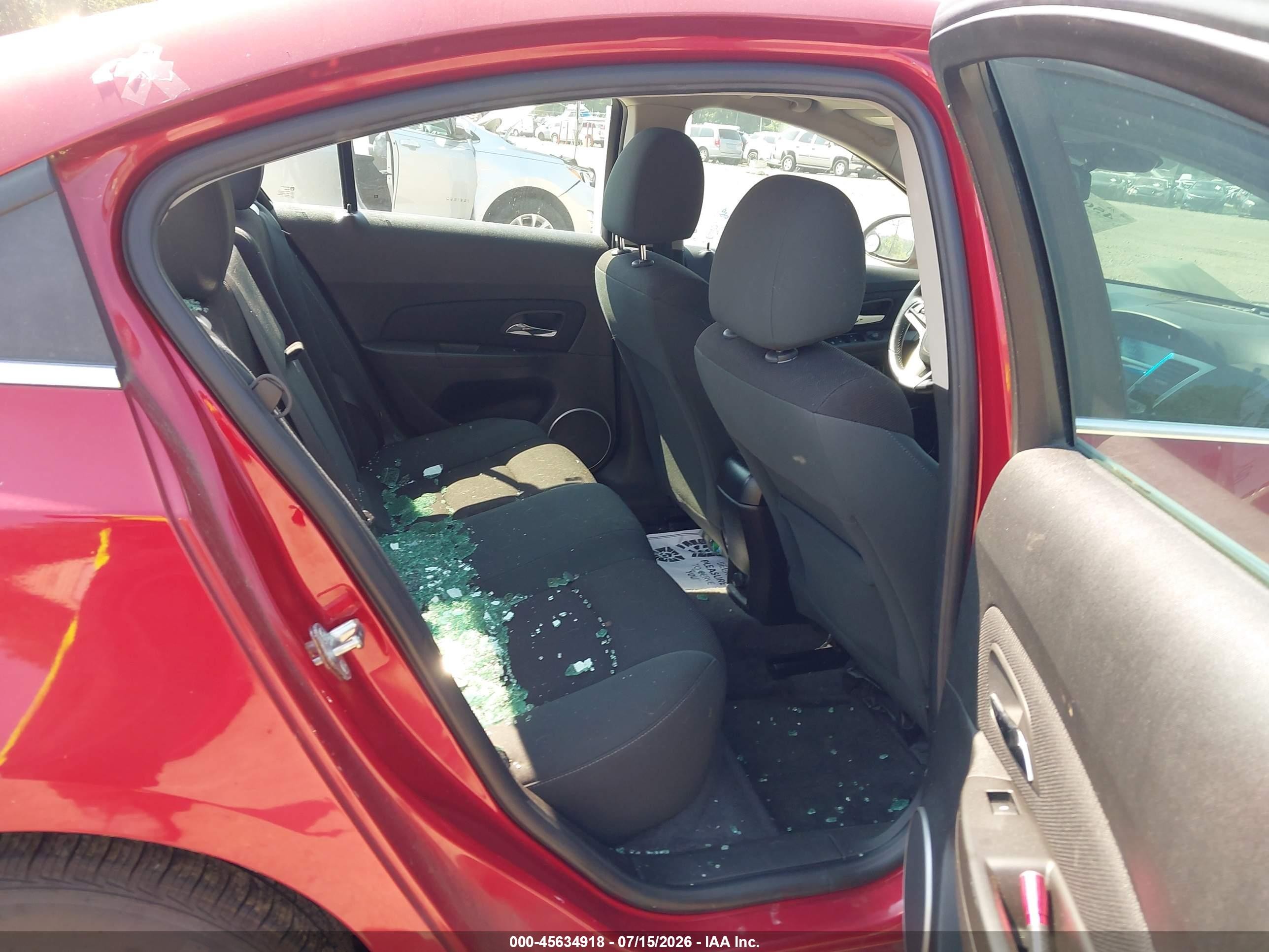 2012 Chevrolet Cruze 1lt Red vin: 1G1PF5SC0C7227629