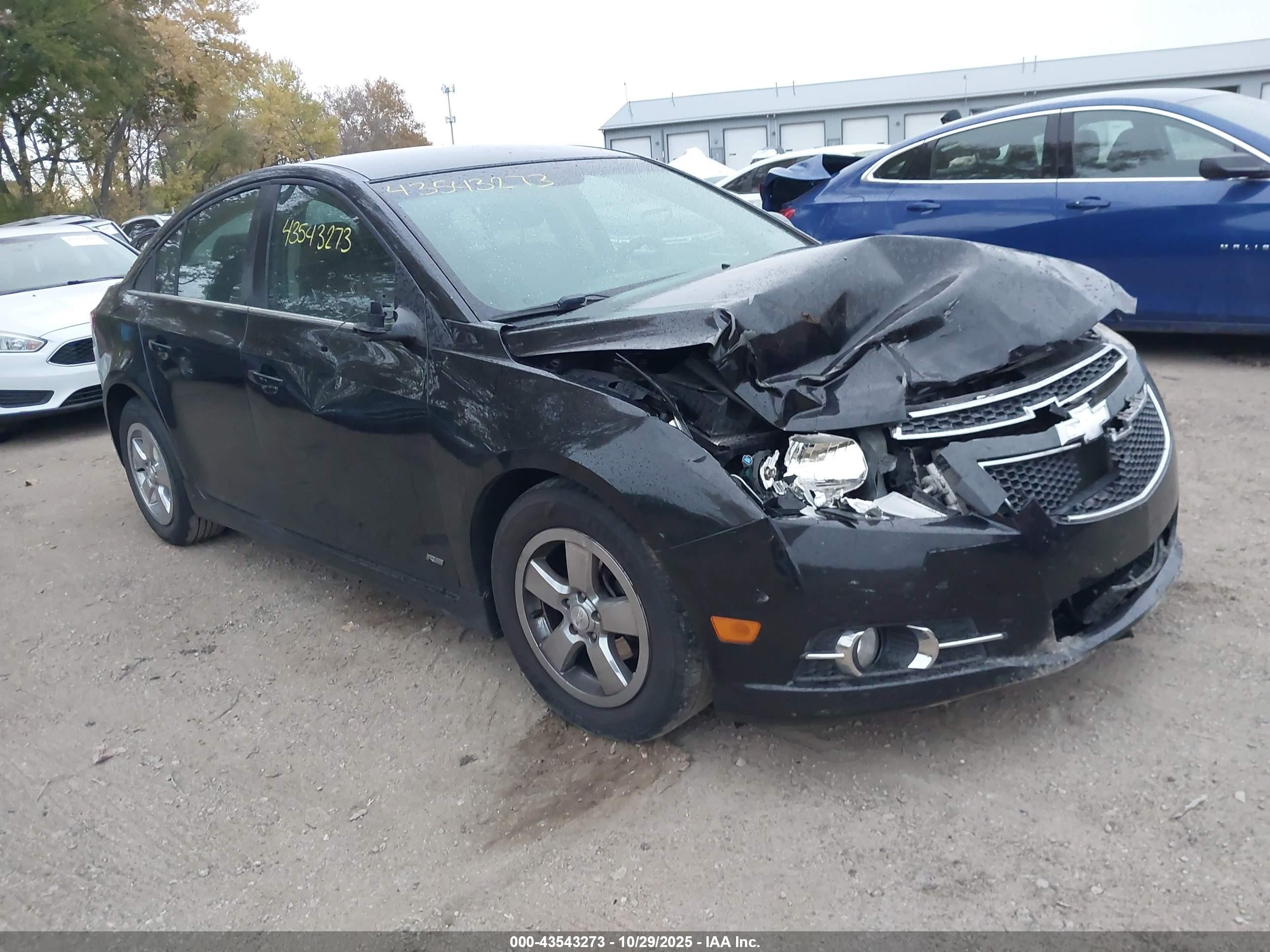 2012 Chevrolet Cruze 1lt Черный vin: 1G1PF5SC0C7273607
