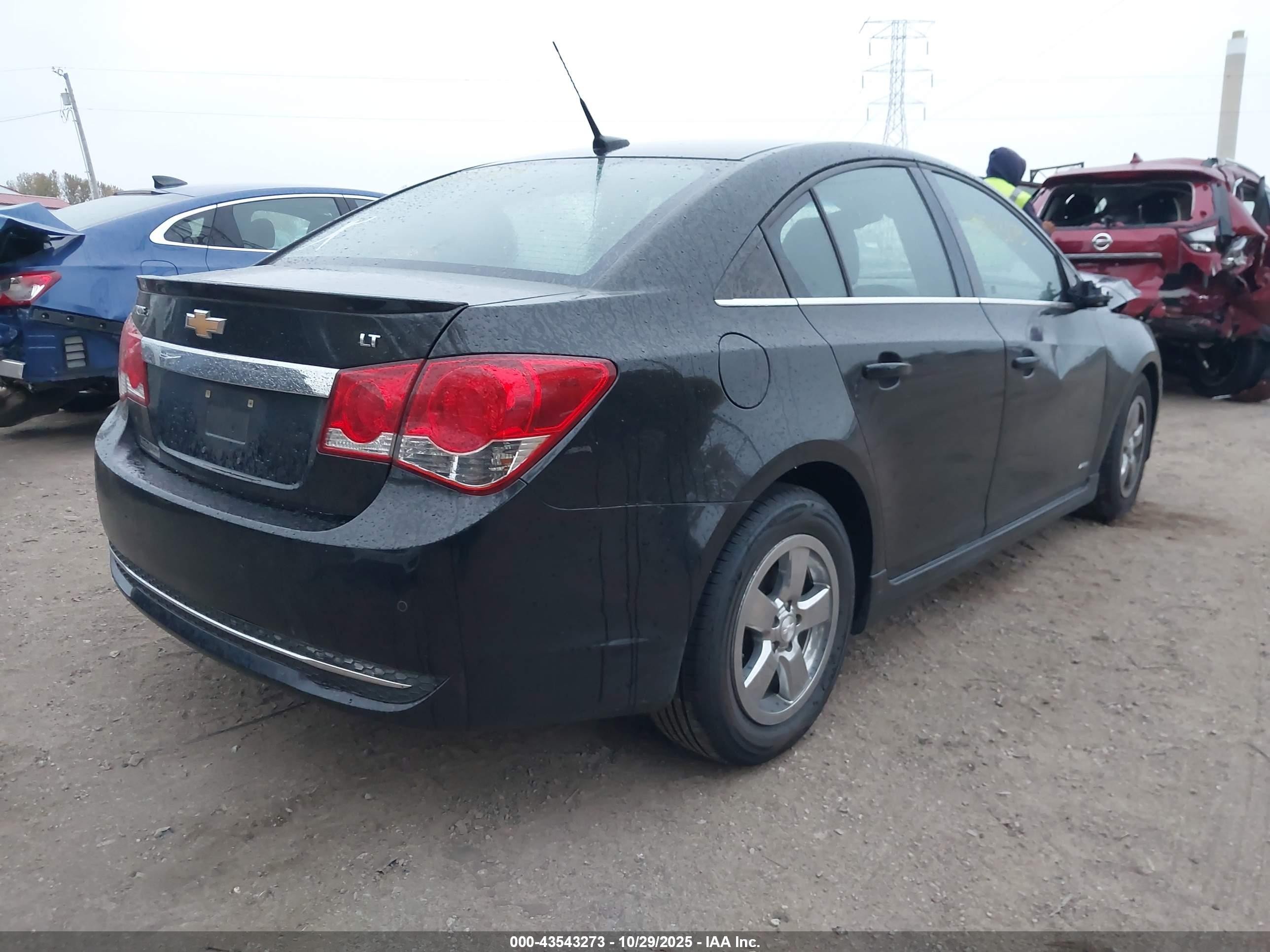 2012 Chevrolet Cruze 1lt Black vin: 1G1PF5SC0C7273607