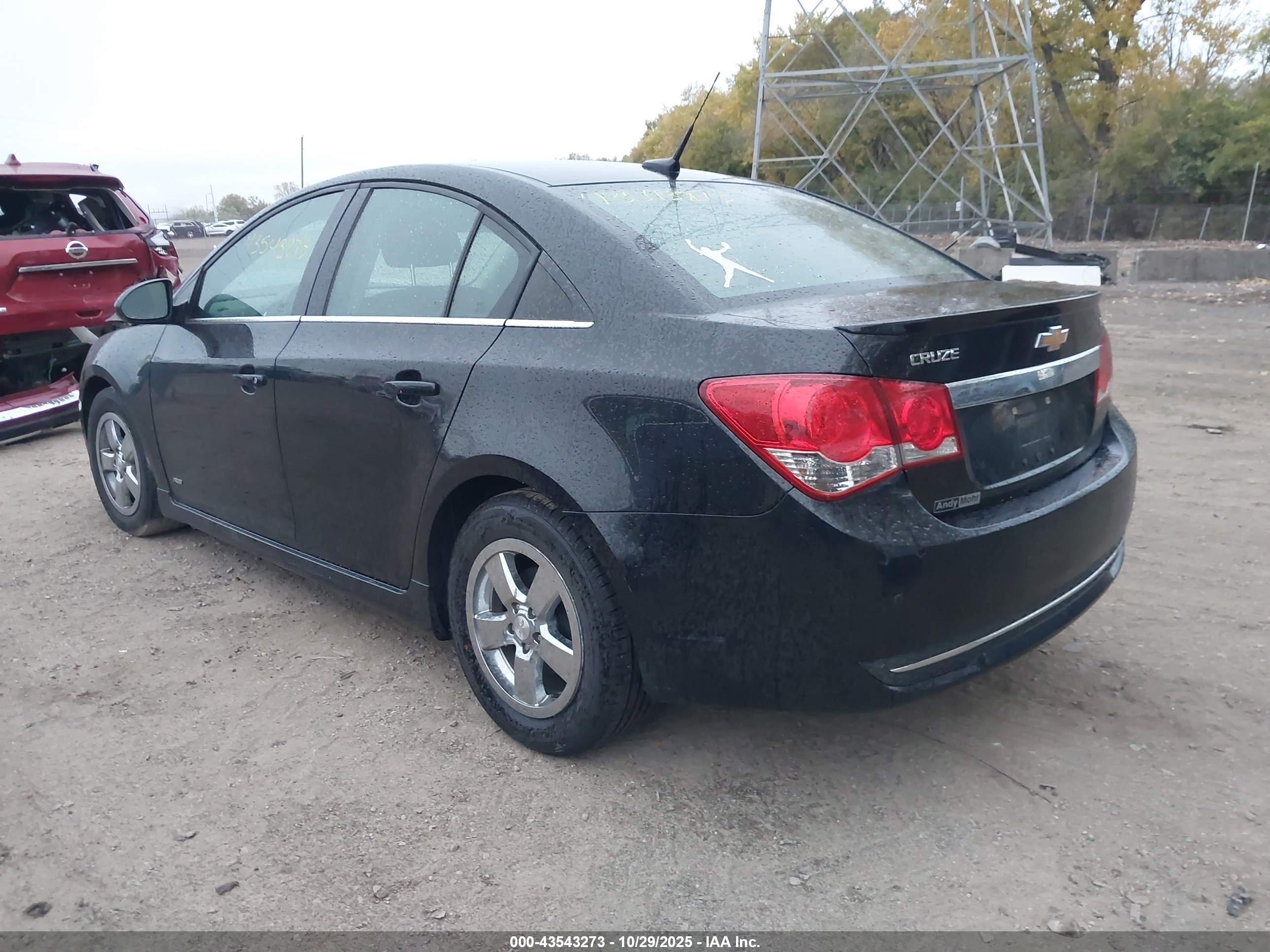 2012 Chevrolet Cruze 1lt Black vin: 1G1PF5SC0C7273607