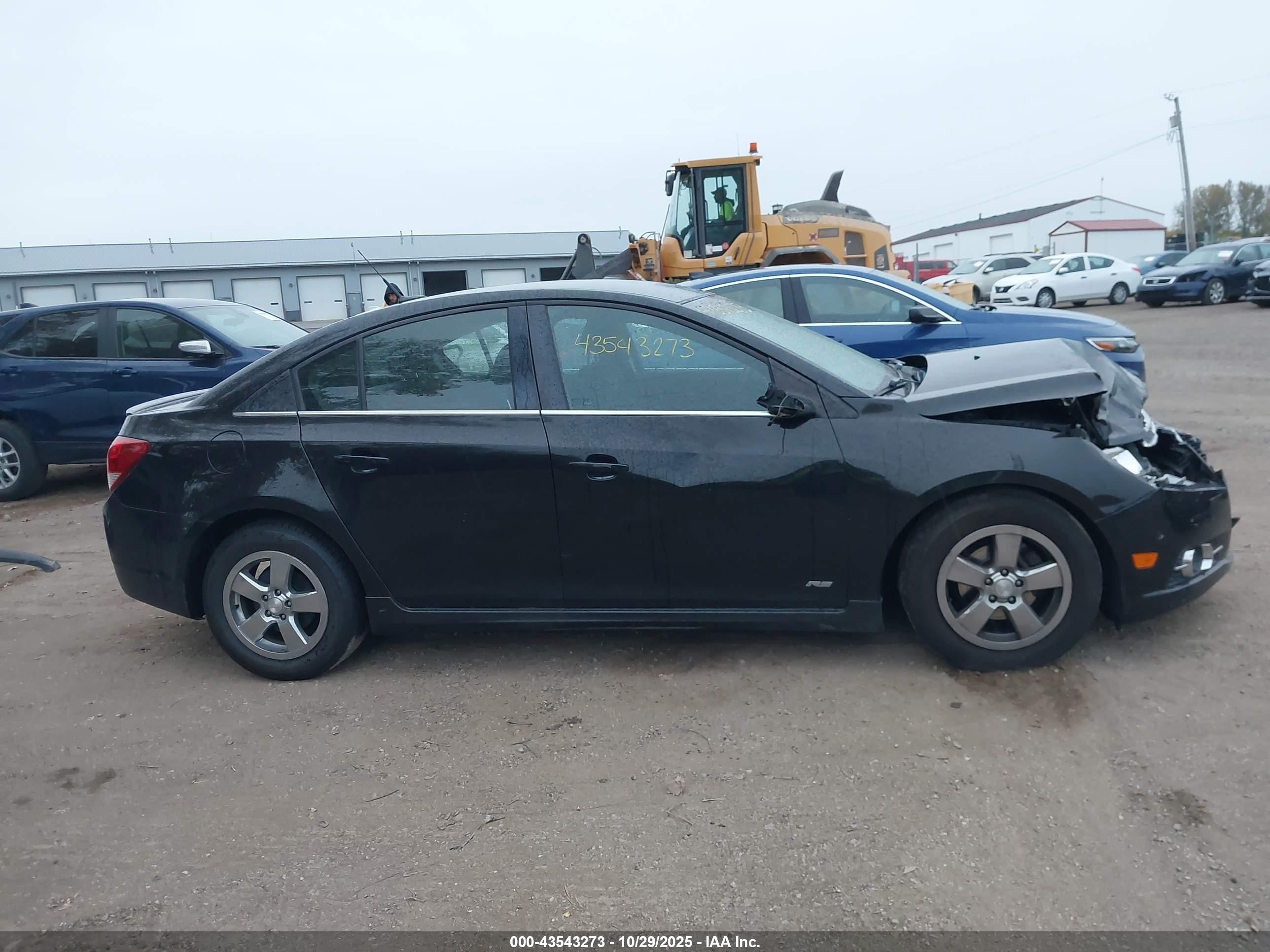 2012 Chevrolet Cruze 1lt Black vin: 1G1PF5SC0C7273607