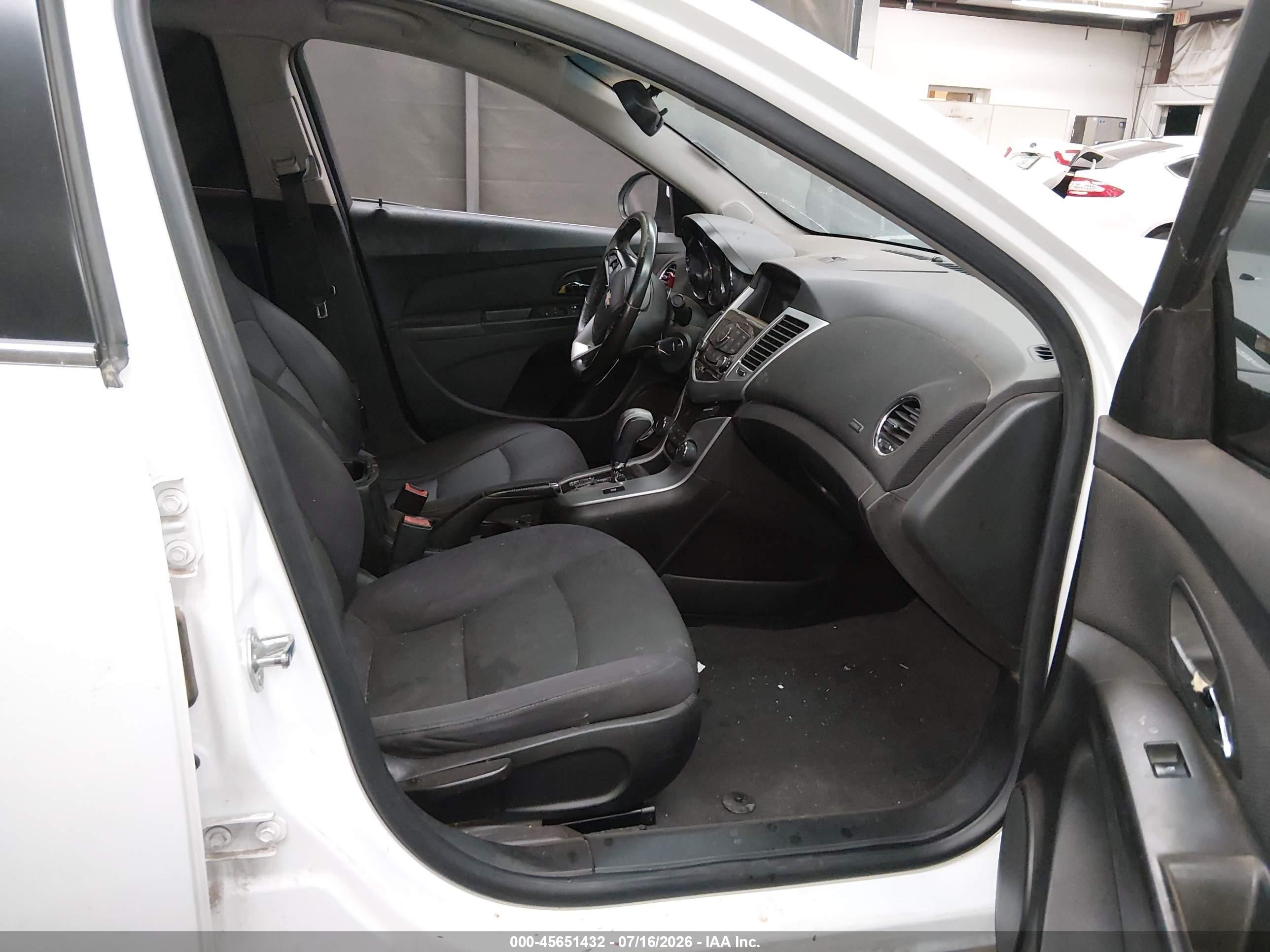 2012 Chevrolet Cruze 1lt White vin: 1G1PF5SC0C7295364