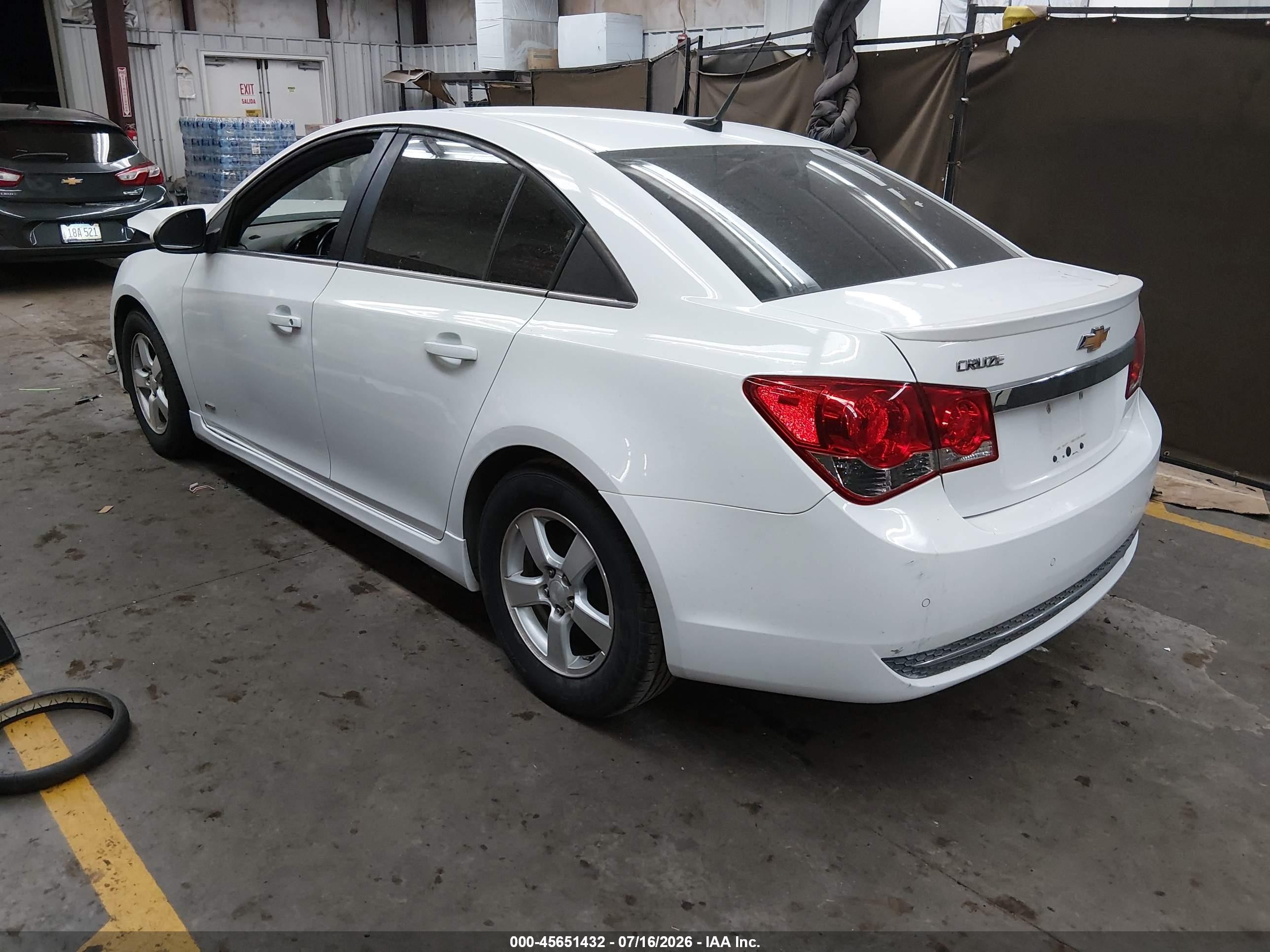 2012 Chevrolet Cruze 1lt White vin: 1G1PF5SC0C7295364