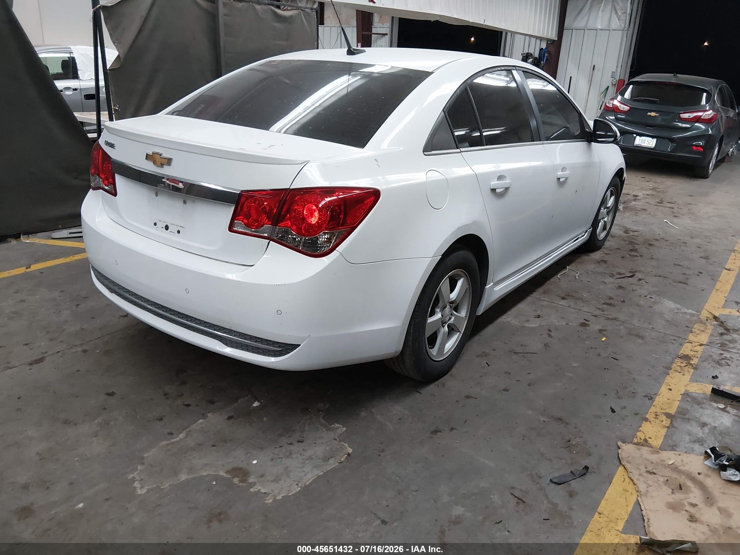 2012 Chevrolet Cruze 1lt White vin: 1G1PF5SC0C7295364