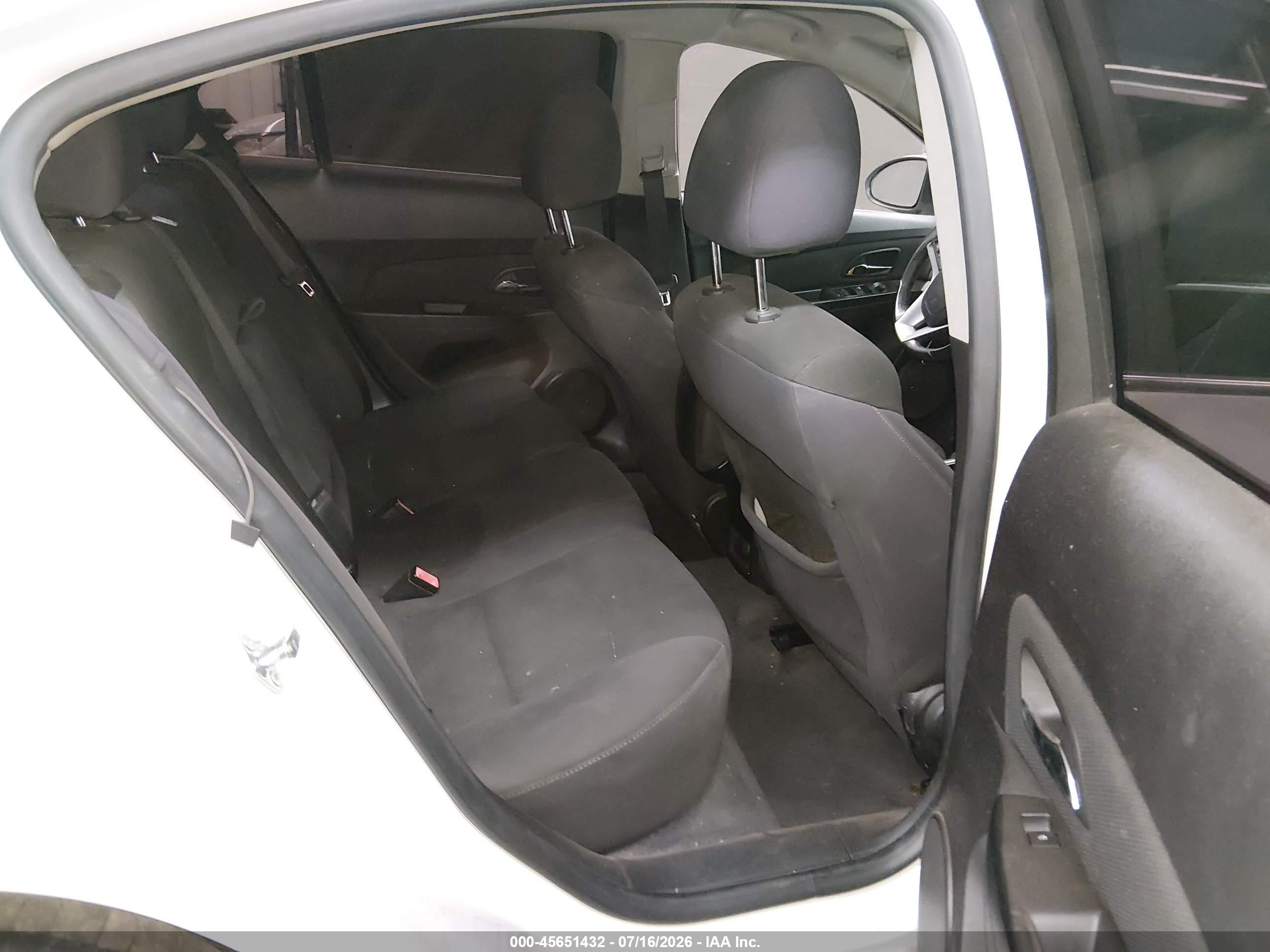 2012 Chevrolet Cruze 1lt White vin: 1G1PF5SC0C7295364