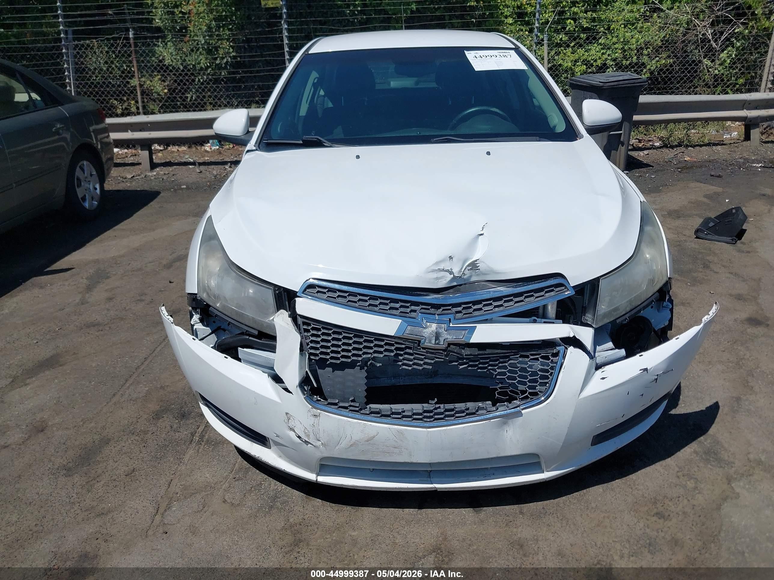 2012 Chevrolet Cruze 1lt White vin: 1G1PF5SC0C7316262