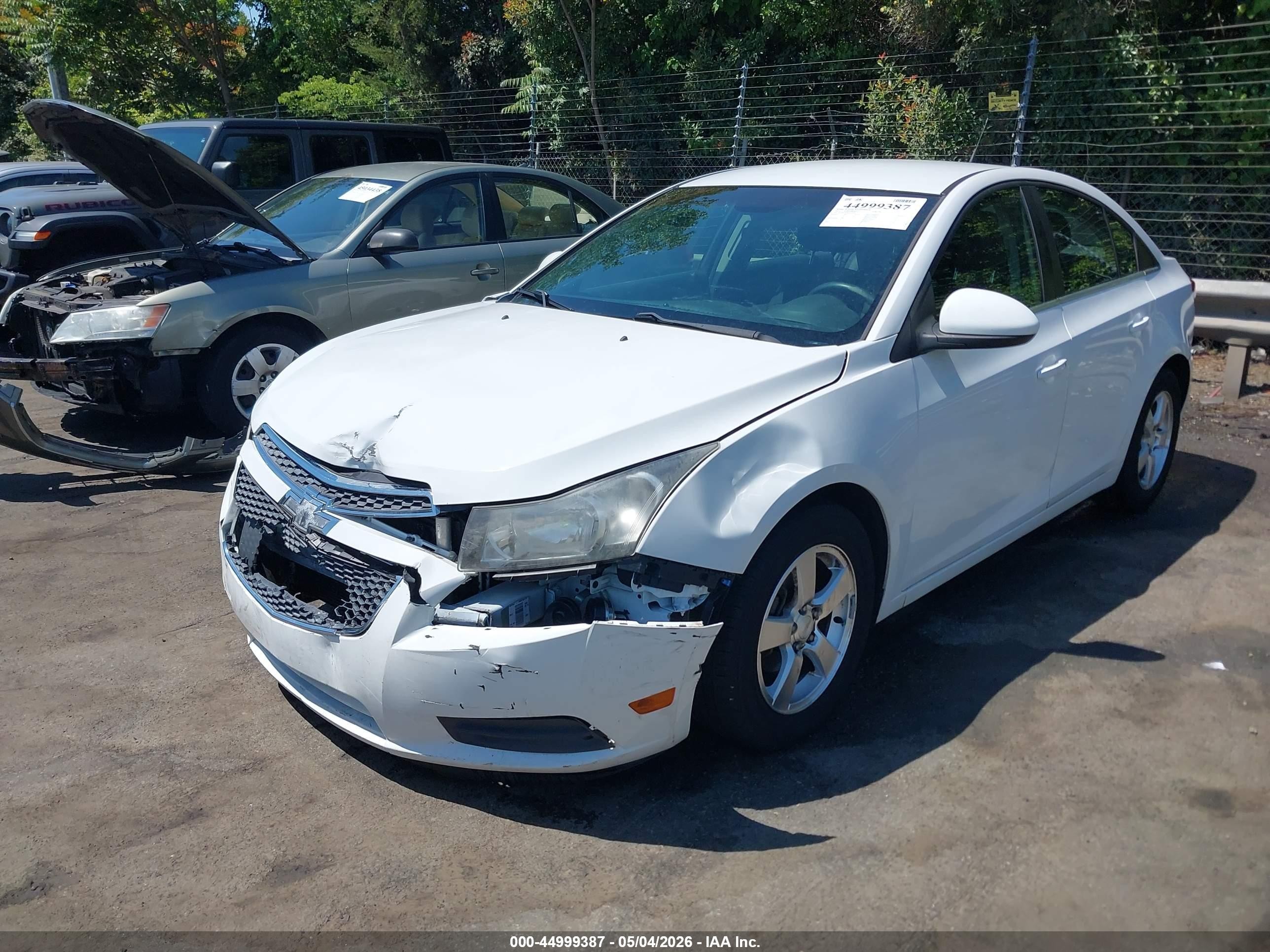 2012 Chevrolet Cruze 1lt White vin: 1G1PF5SC0C7316262