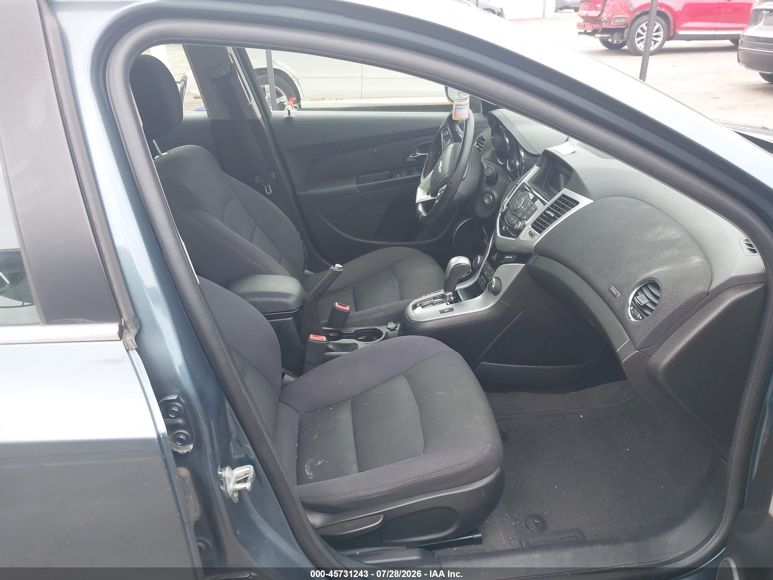 2012 Chevrolet Cruze 1lt Blue vin: 1G1PF5SC0C7323776
