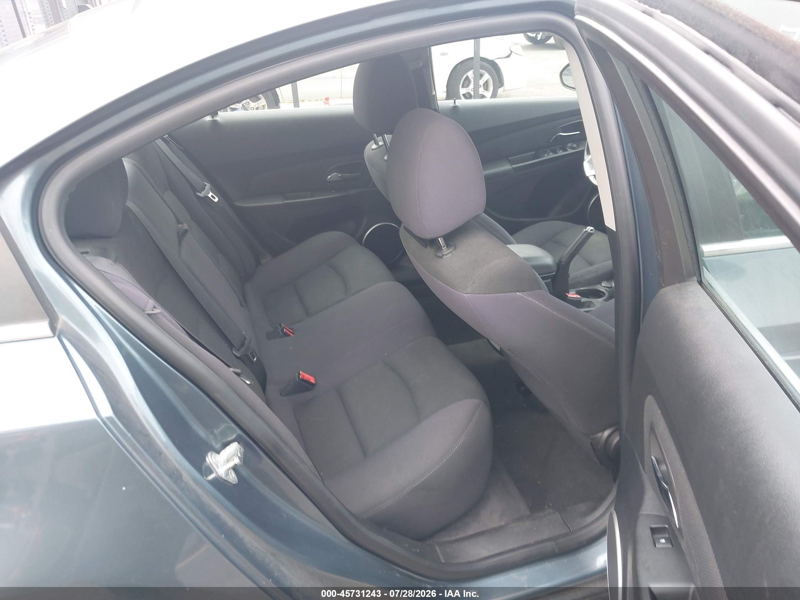2012 Chevrolet Cruze 1lt Blue vin: 1G1PF5SC0C7323776
