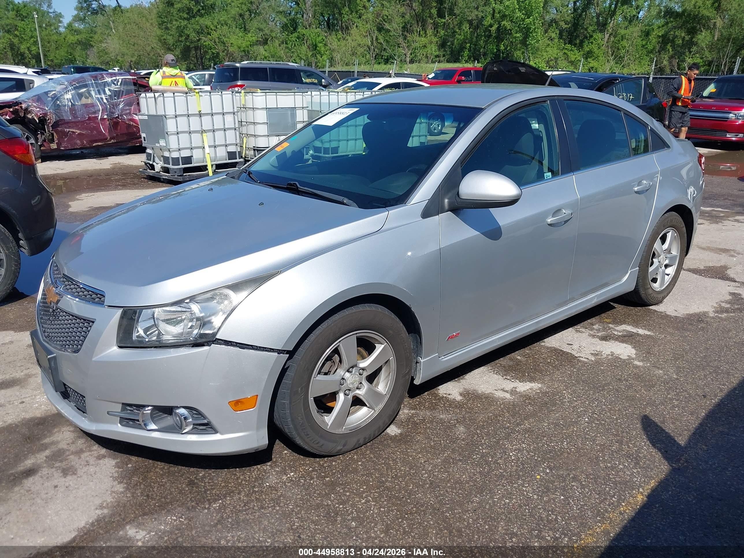 2012 Chevrolet Cruze 1lt Silver vin: 1G1PF5SC0C7329674