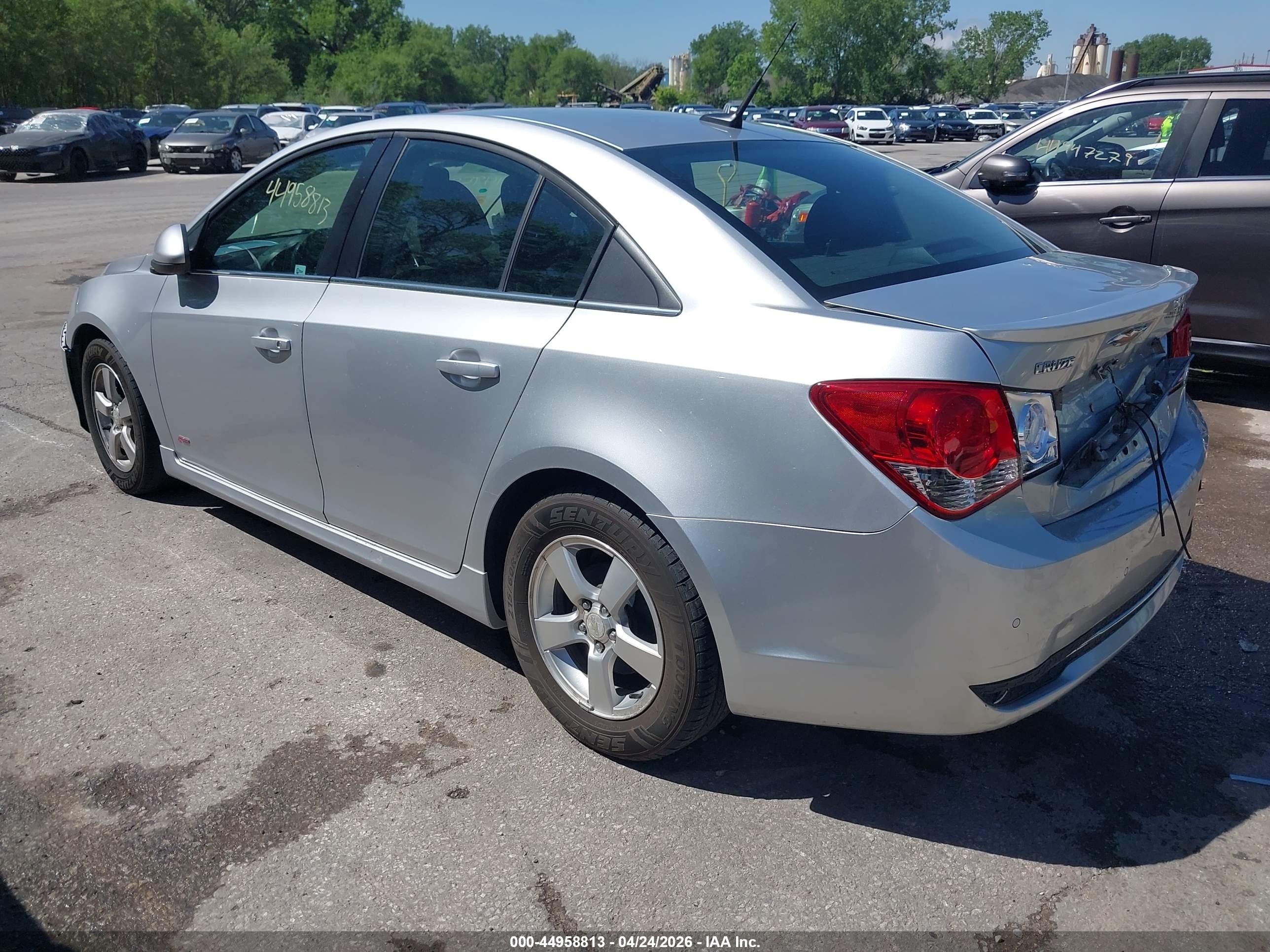 2012 Chevrolet Cruze 1lt Silver vin: 1G1PF5SC0C7329674