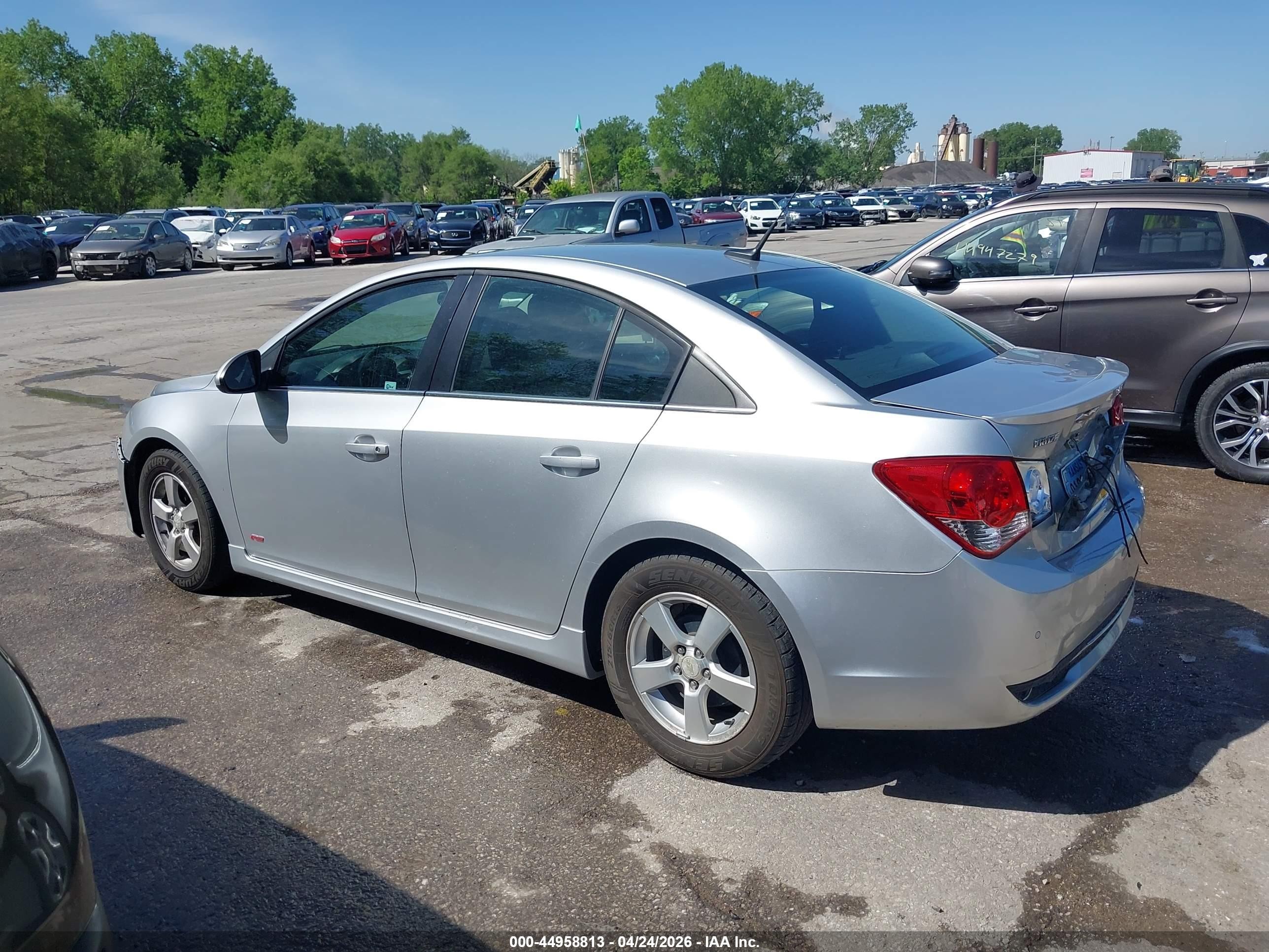 2012 Chevrolet Cruze 1lt Silver vin: 1G1PF5SC0C7329674