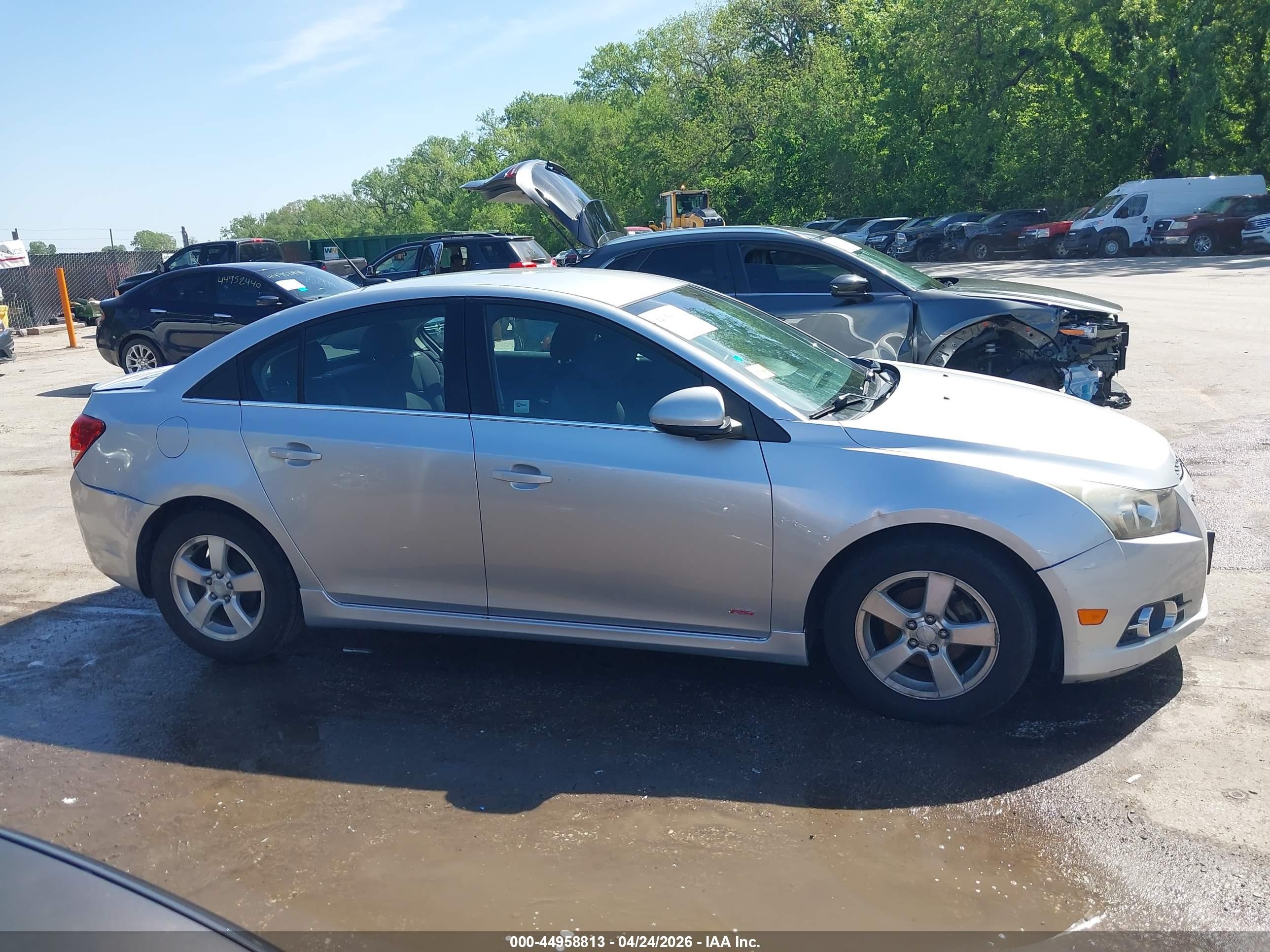 2012 Chevrolet Cruze 1lt Silver vin: 1G1PF5SC0C7329674