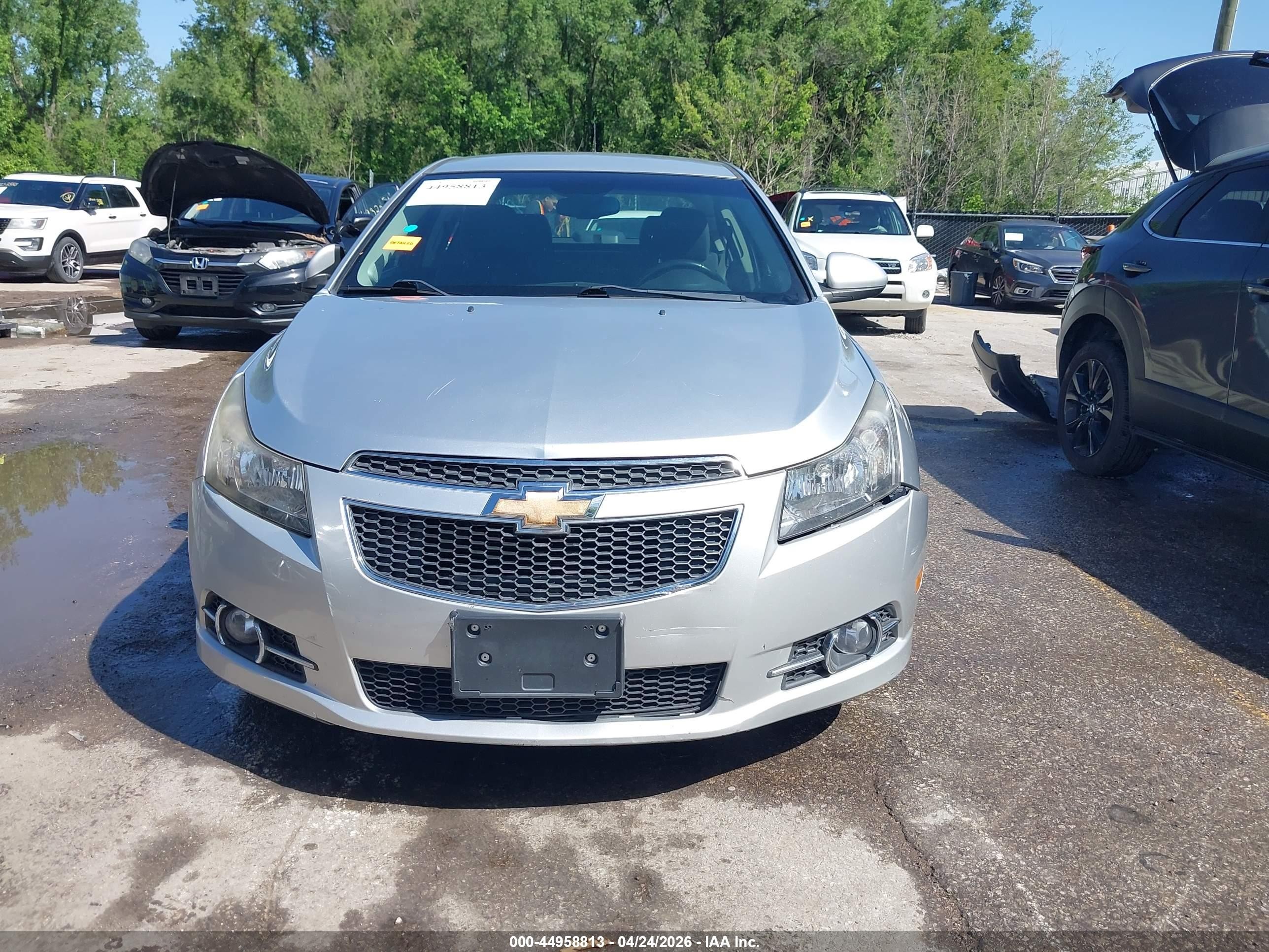 2012 Chevrolet Cruze 1lt Silver vin: 1G1PF5SC0C7329674