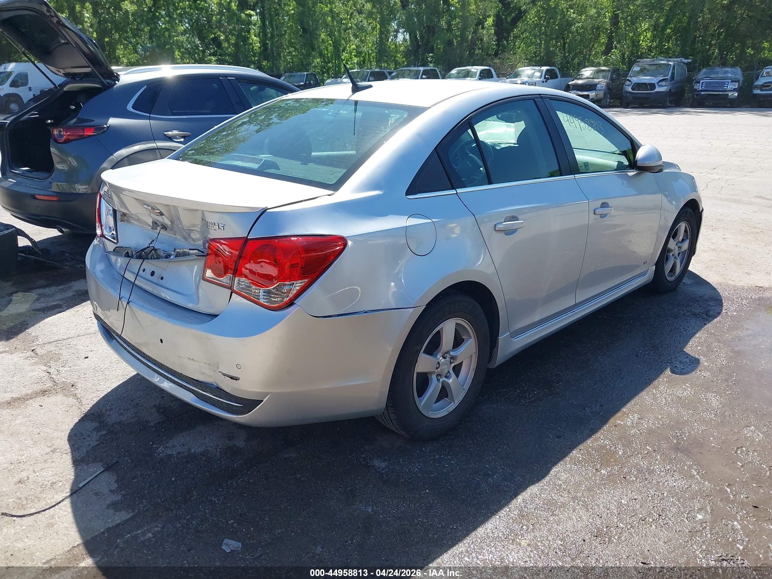 2012 Chevrolet Cruze 1lt Silver vin: 1G1PF5SC0C7329674
